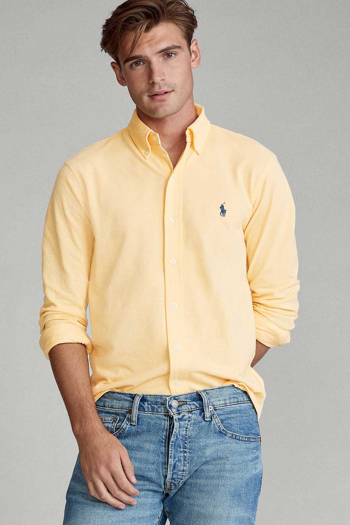 Polo Ralph Lauren Custom Fit Featherweight Mesh Gömlek-Libas Trendy Fashion Store