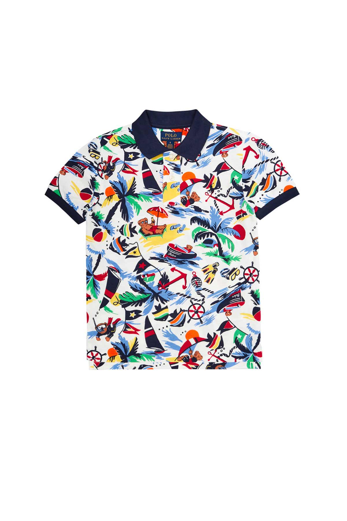 Polo Ralph Lauren 5-7 Yaş Erkek Çocuk Polo Bear Polo Yaka T-shirt-Libas Trendy Fashion Store