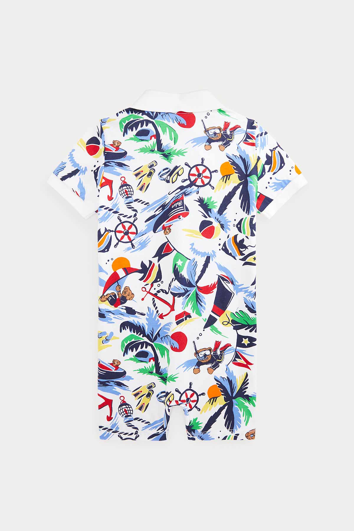 Polo Ralph Lauren 6-12 Ay Erkek Bebek Polo Bear Polo Yaka Tulum-Libas Trendy Fashion Store