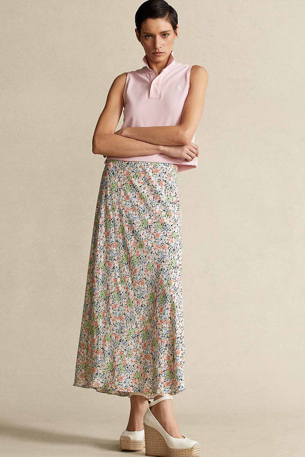 Polo Ralph Lauren Polo Yaka Kolsuz Crop T-shirt-Libas Trendy Fashion Store