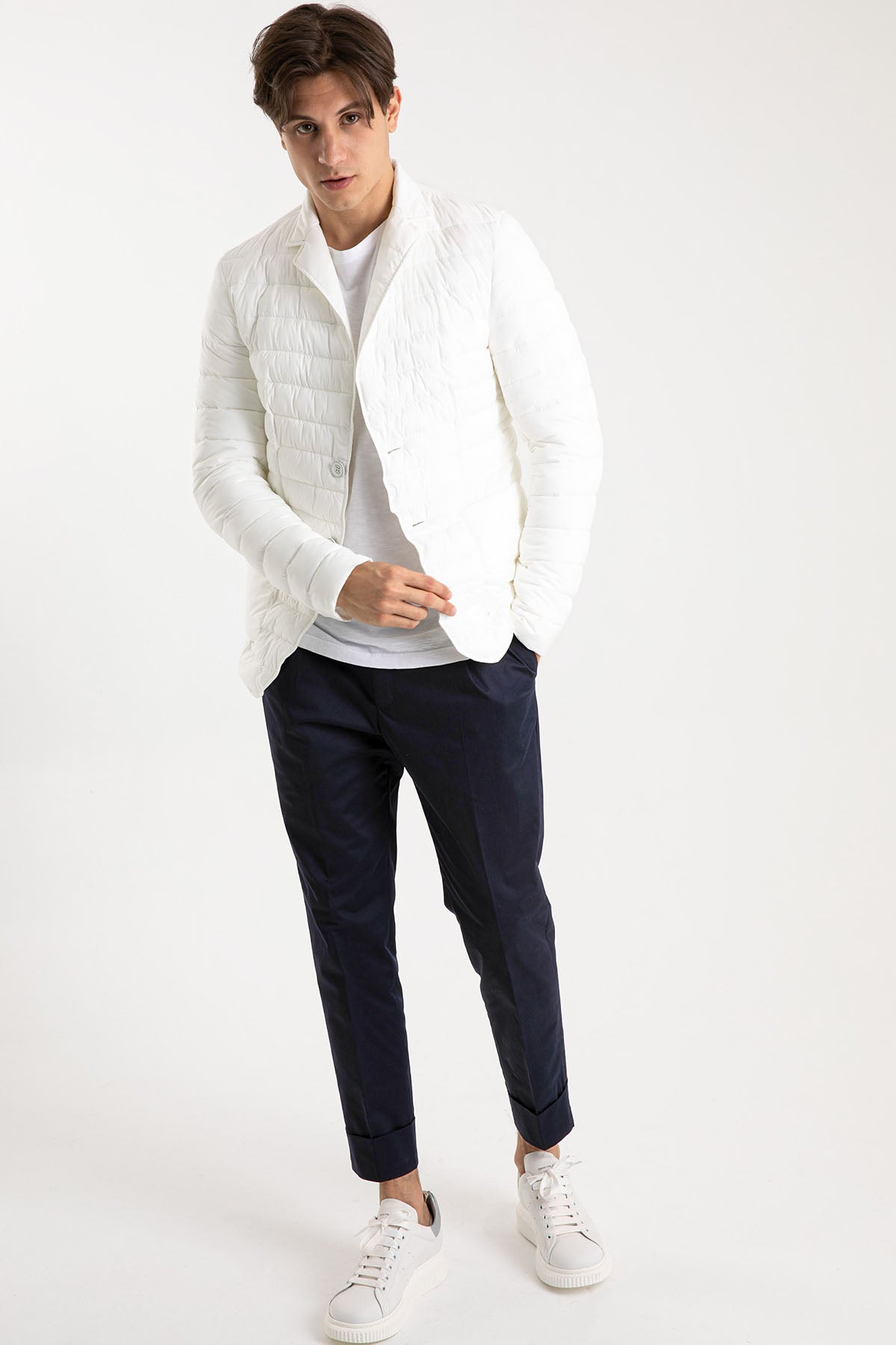 Pantaloni Torino Flicker Kalın Duble Paça Tek Pile Pantolon-Libas Trendy Fashion Store