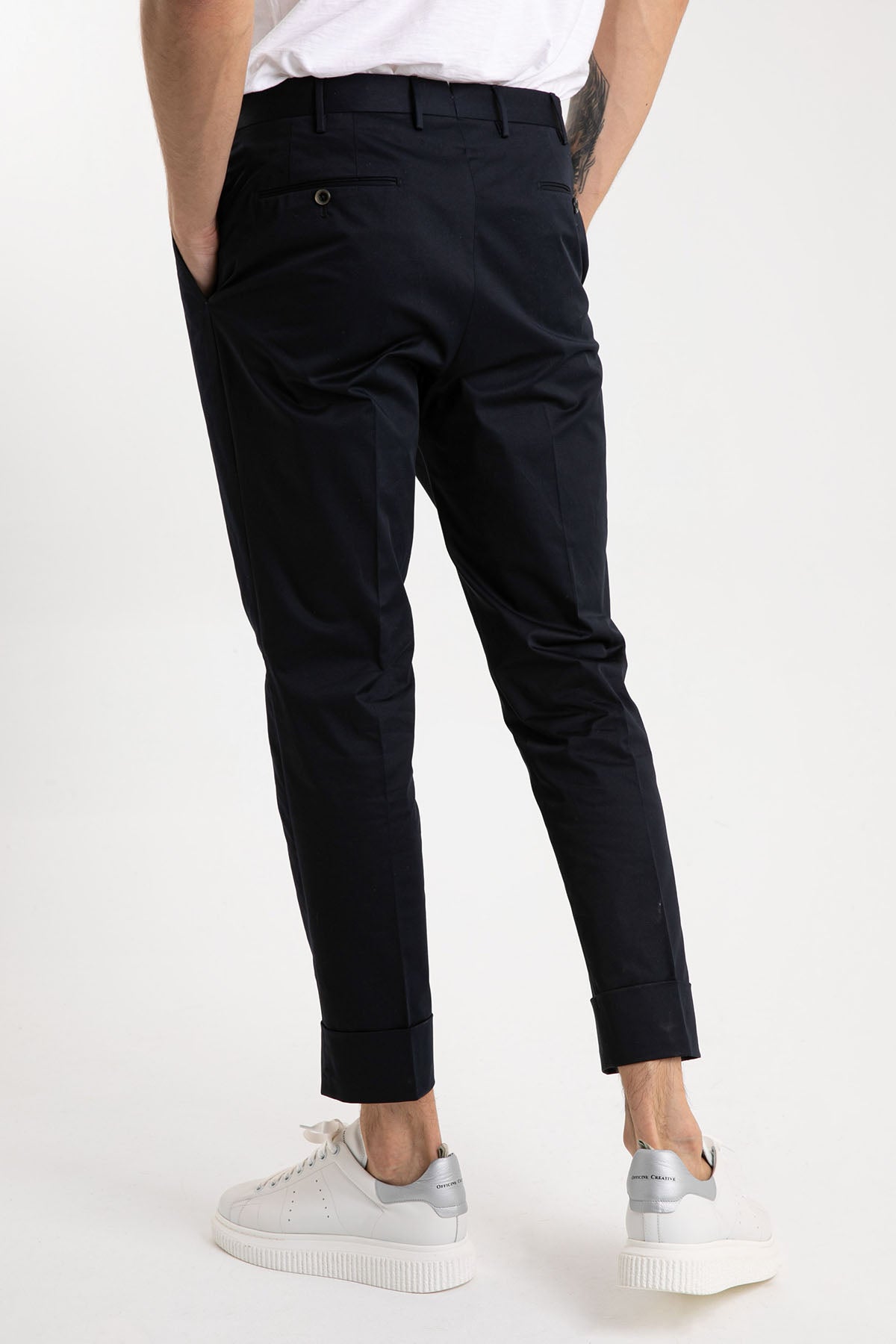 Pantaloni Torino Flicker Kalın Duble Paça Tek Pile Pantolon-Libas Trendy Fashion Store