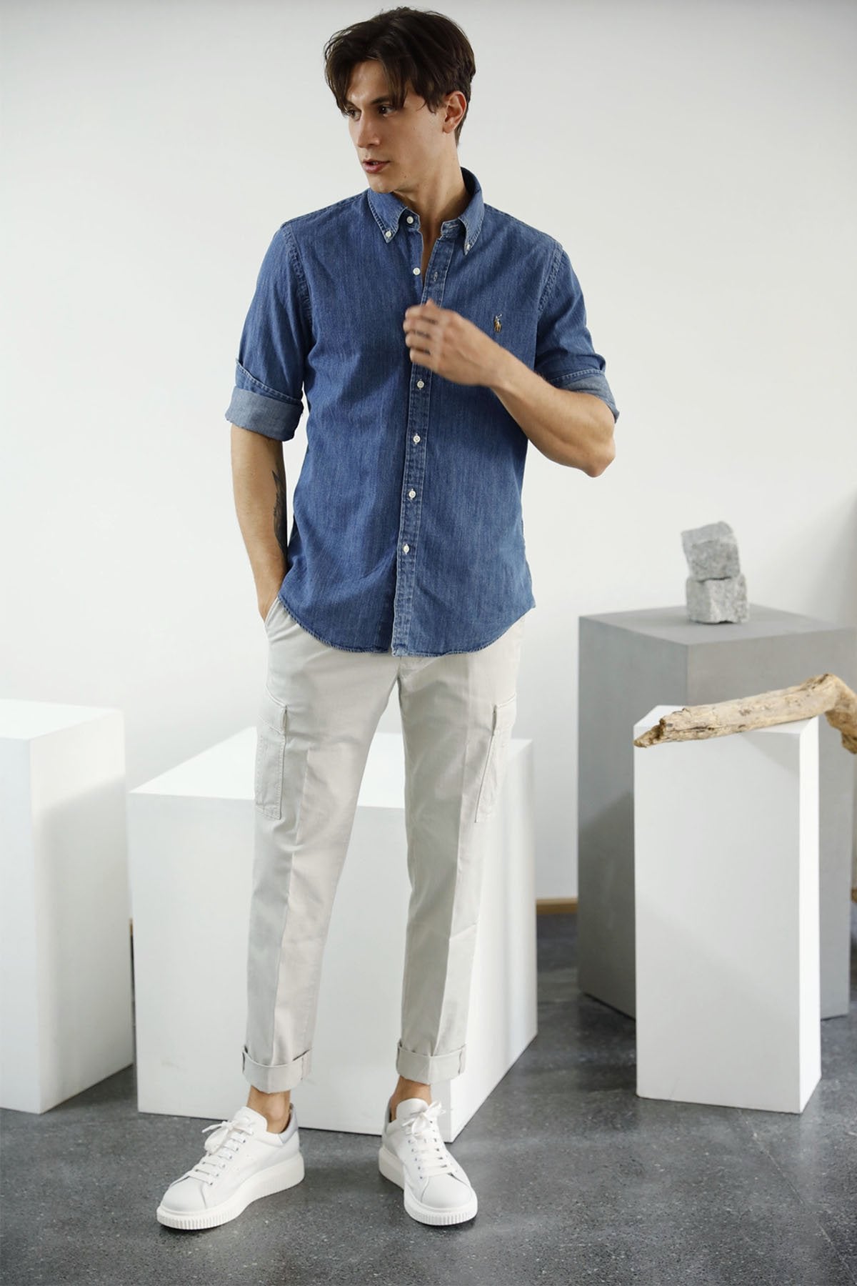 Polo Ralph Lauren Slim Fit Denim Gömlek-Libas Trendy Fashion Store