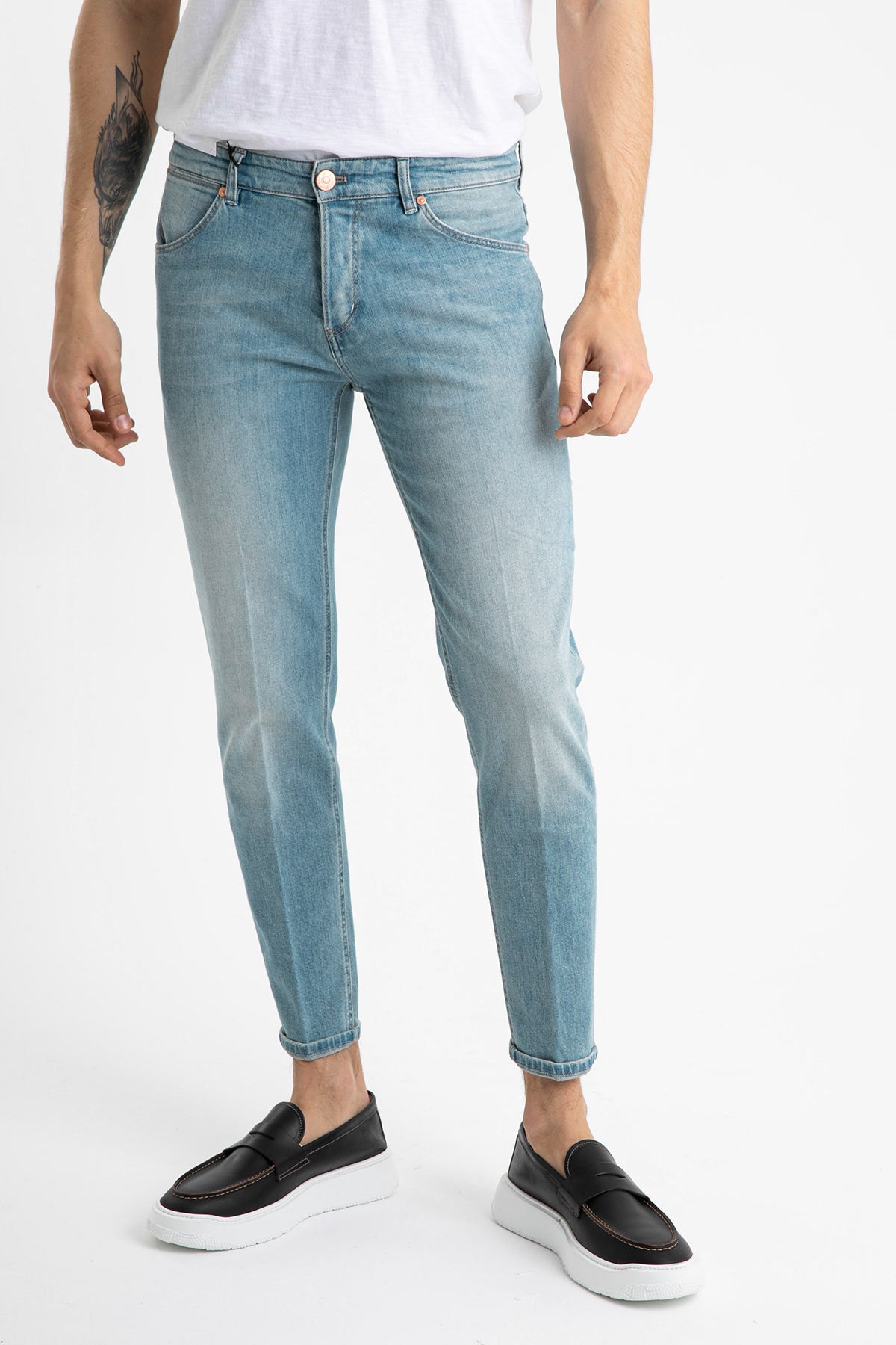 Pantaloni Torino Reggae Fit Açık Yıkama Jeans-Libas Trendy Fashion Store