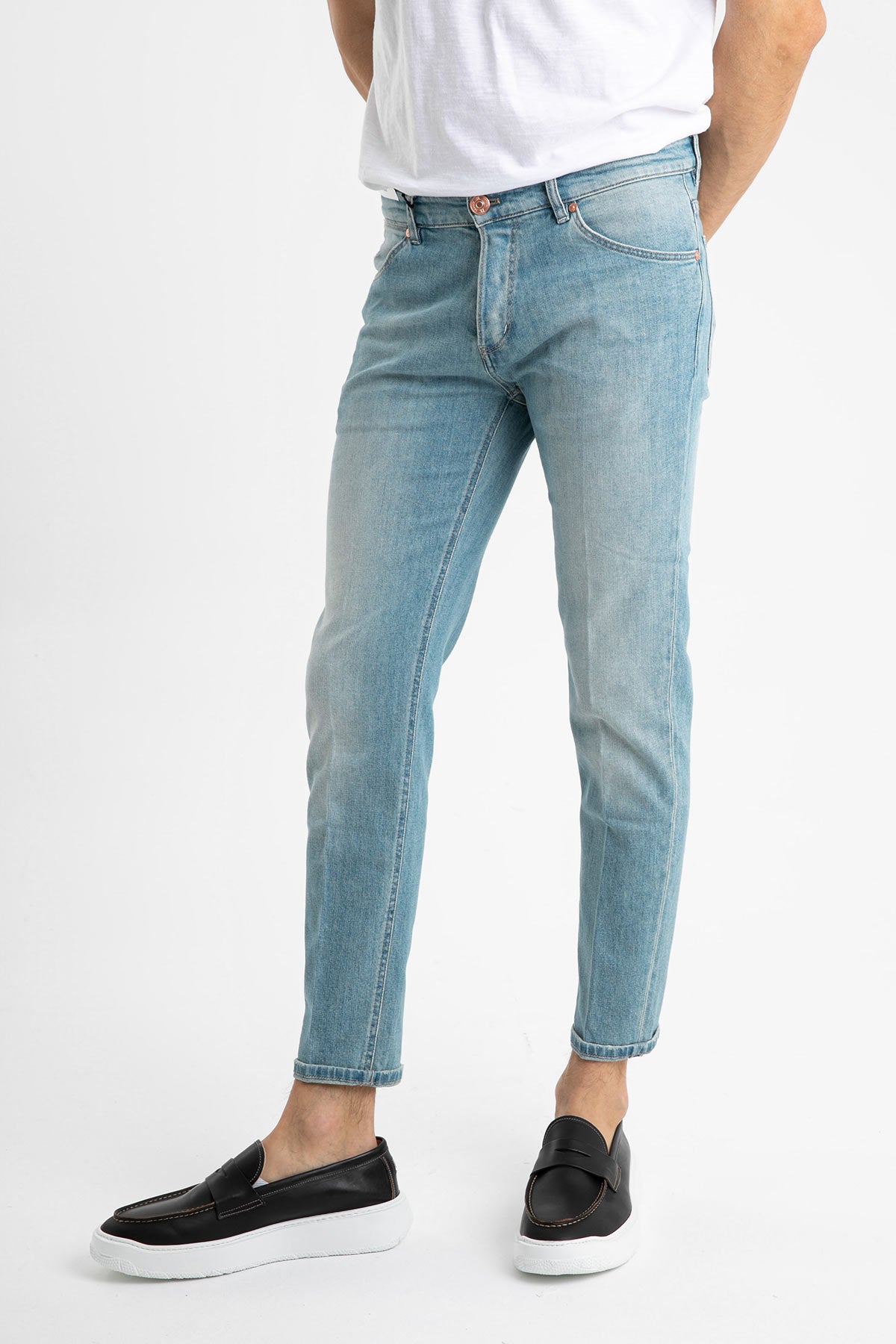 Pantaloni Torino Reggae Fit Açık Yıkama Jeans-Libas Trendy Fashion Store