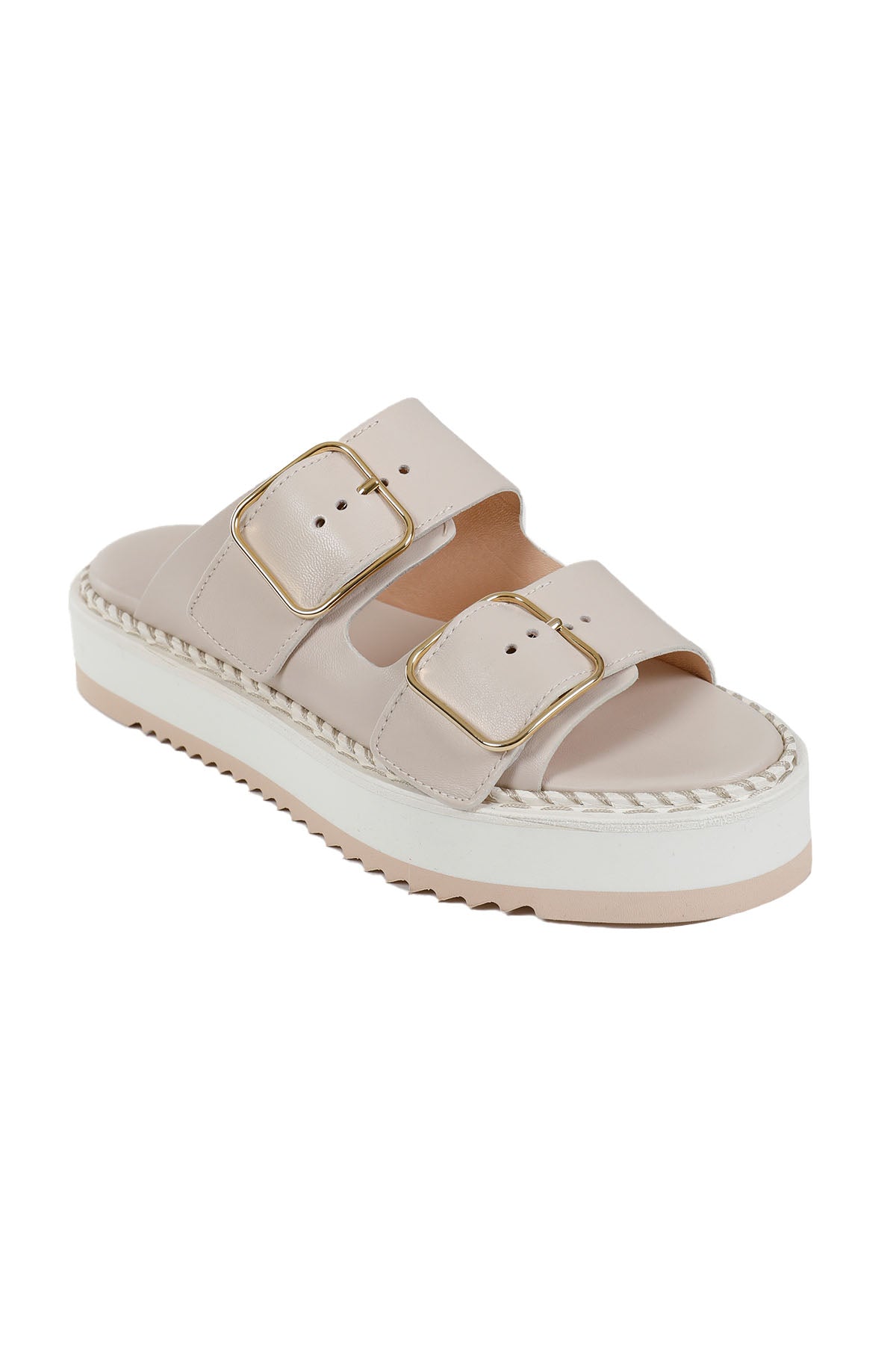 Agl Soraya Hidrangen Kalın Kemerli Terlik-Libas Trendy Fashion Store