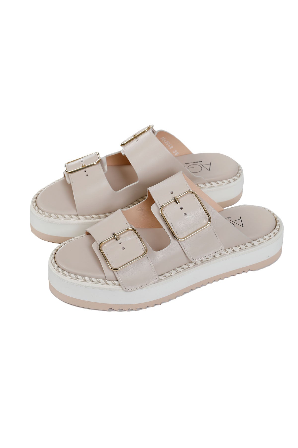 Agl Soraya Hidrangen Kalın Kemerli Terlik-Libas Trendy Fashion Store