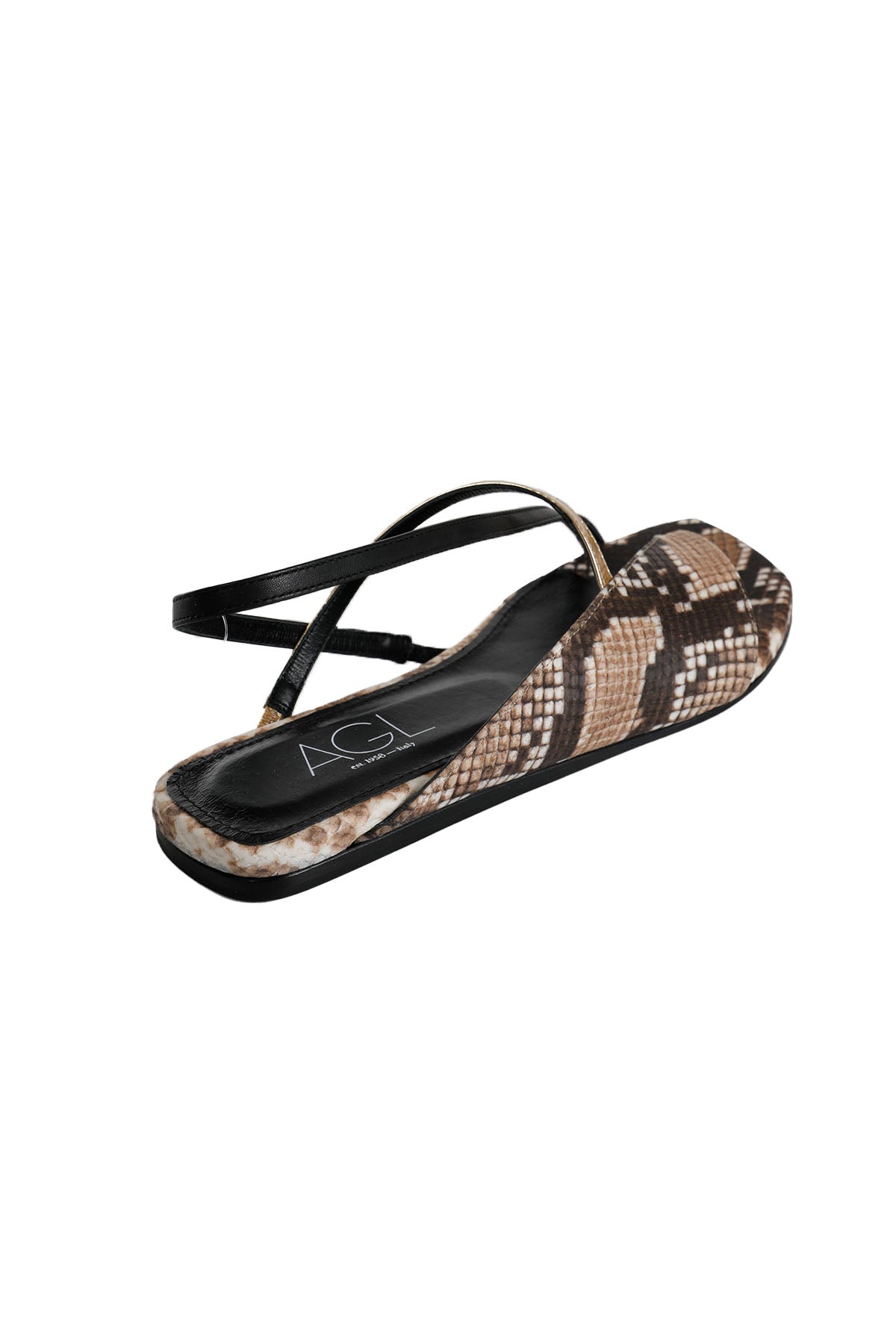 Agl Meriel Küt Burun Piton Sandalet-Libas Trendy Fashion Store