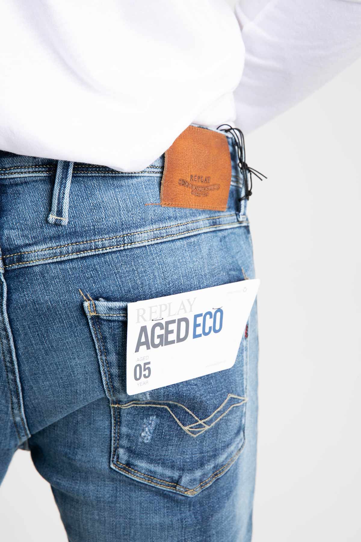 Replay Yırtıklı Eskitmeli Anbass Slim Fit Jeans-Libas Trendy Fashion Store