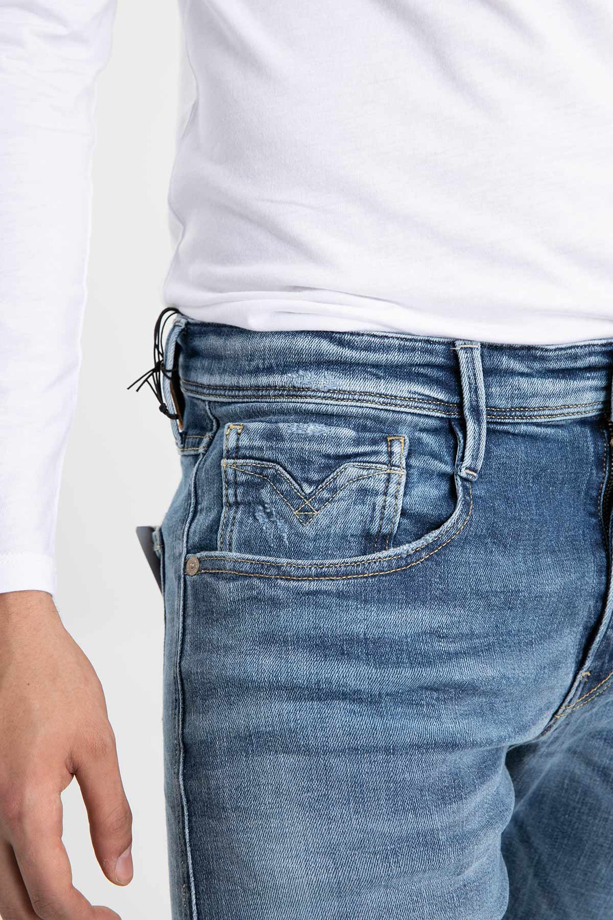 Replay Yırtıklı Eskitmeli Anbass Slim Fit Jeans-Libas Trendy Fashion Store