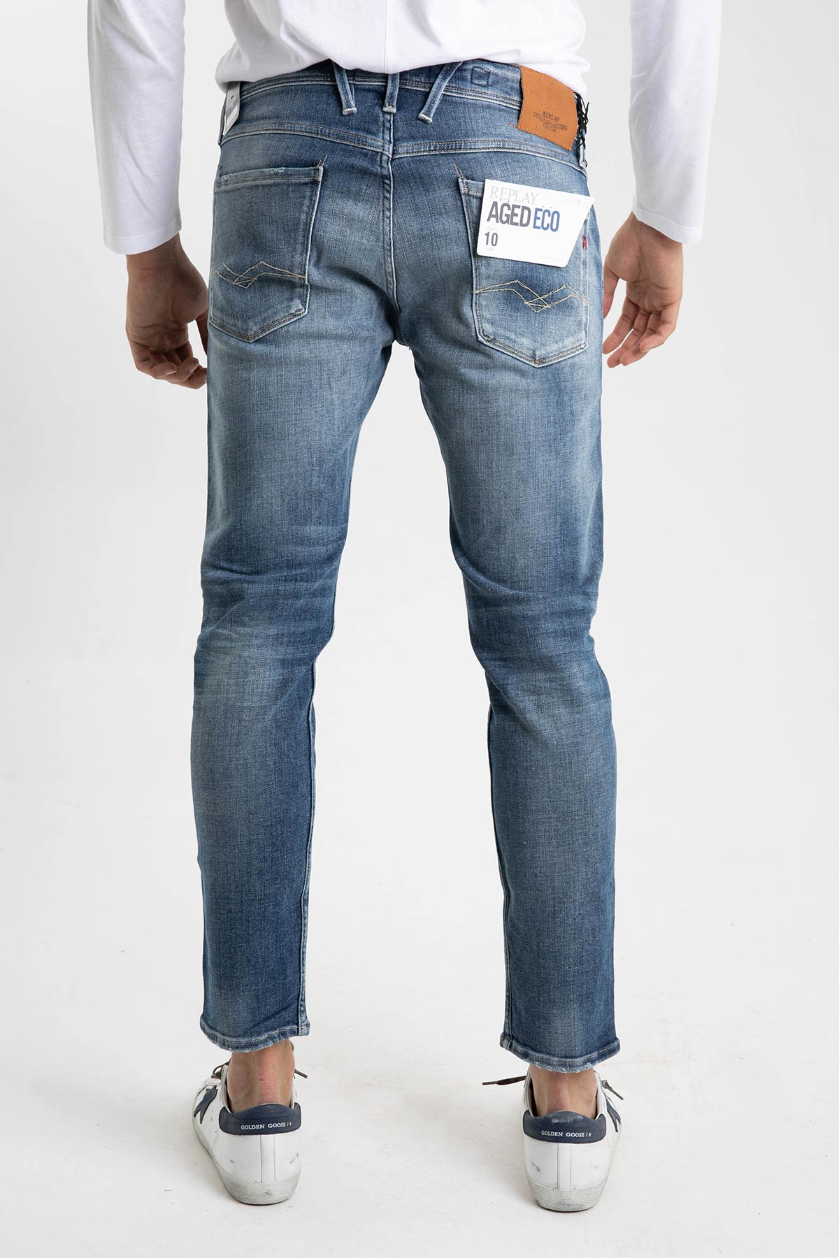 Replay Anbass Yırtık ve Eskitmeli Slim Fit Jeans-Libas Trendy Fashion Store