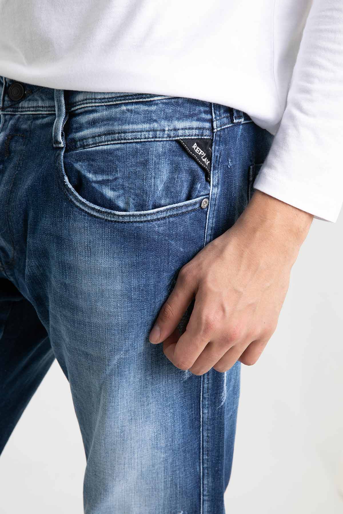 Replay Yırtıklı Anbass Slim Fit Jeans-Libas Trendy Fashion Store