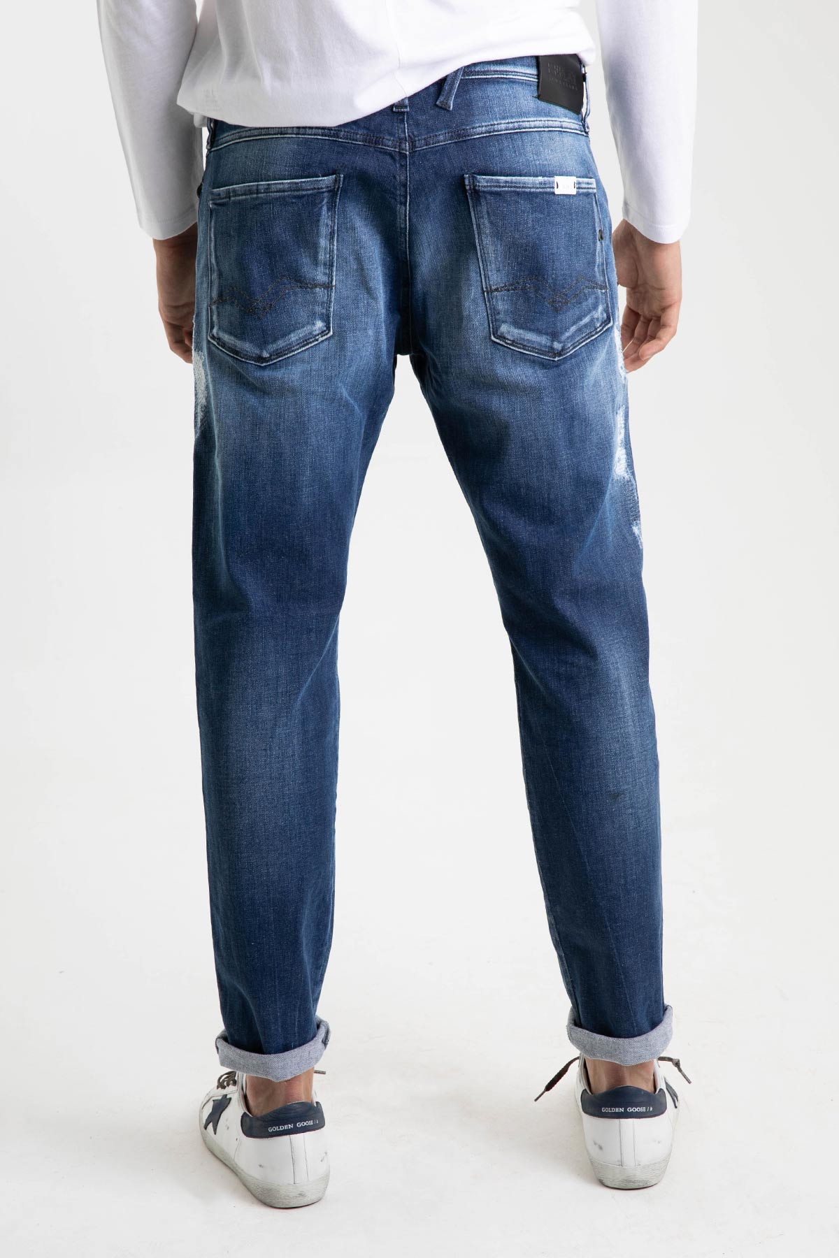 Replay Yırtıklı Anbass Slim Fit Jeans-Libas Trendy Fashion Store