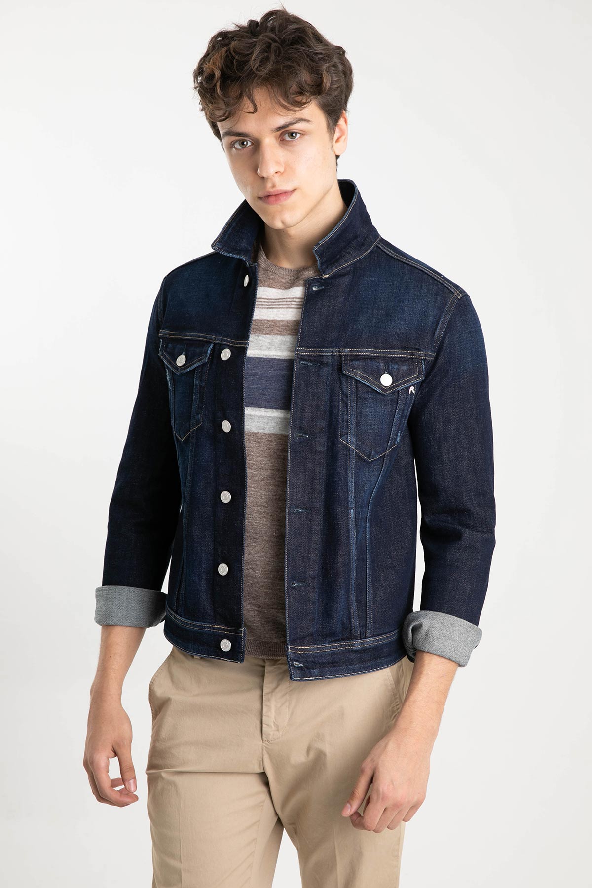 Replay Slim Fit Koyu Yıkama Denim Ceket-Libas Trendy Fashion Store