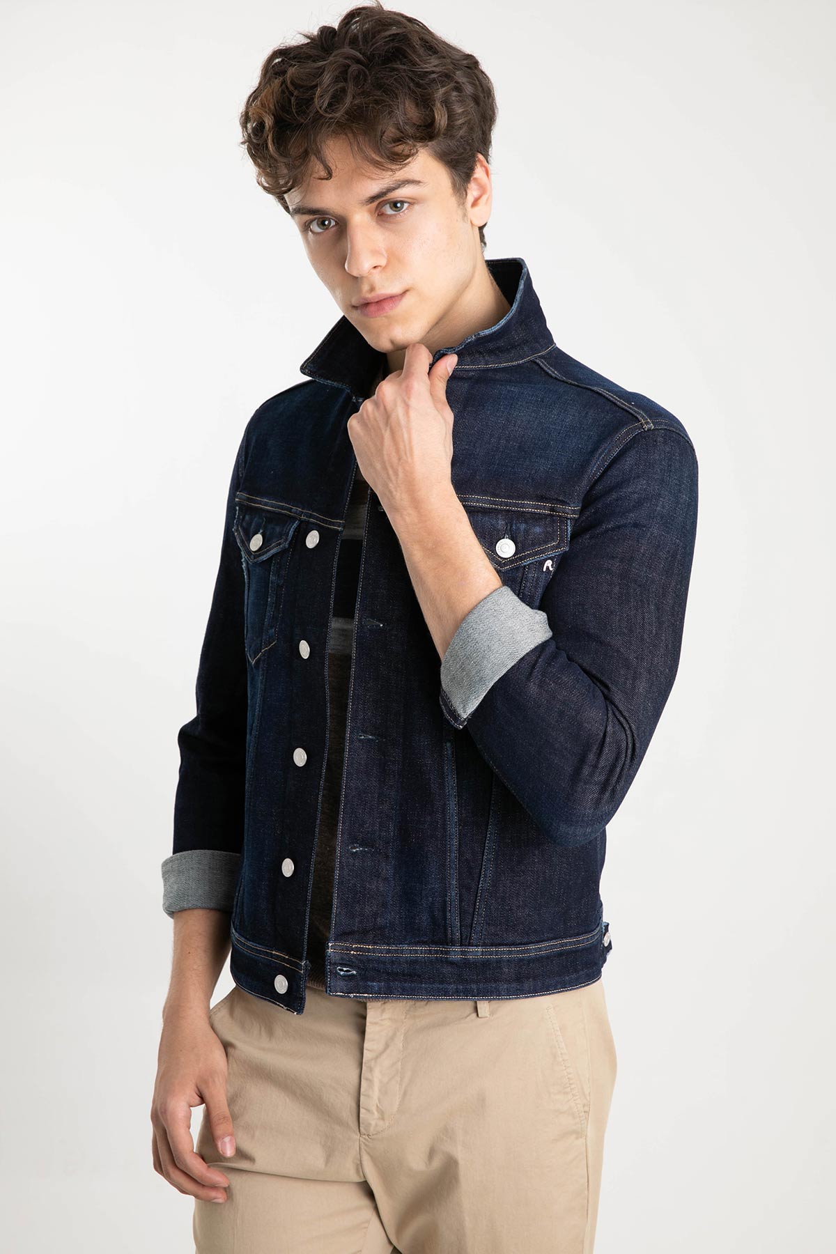 Replay Slim Fit Koyu Yıkama Denim Ceket-Libas Trendy Fashion Store