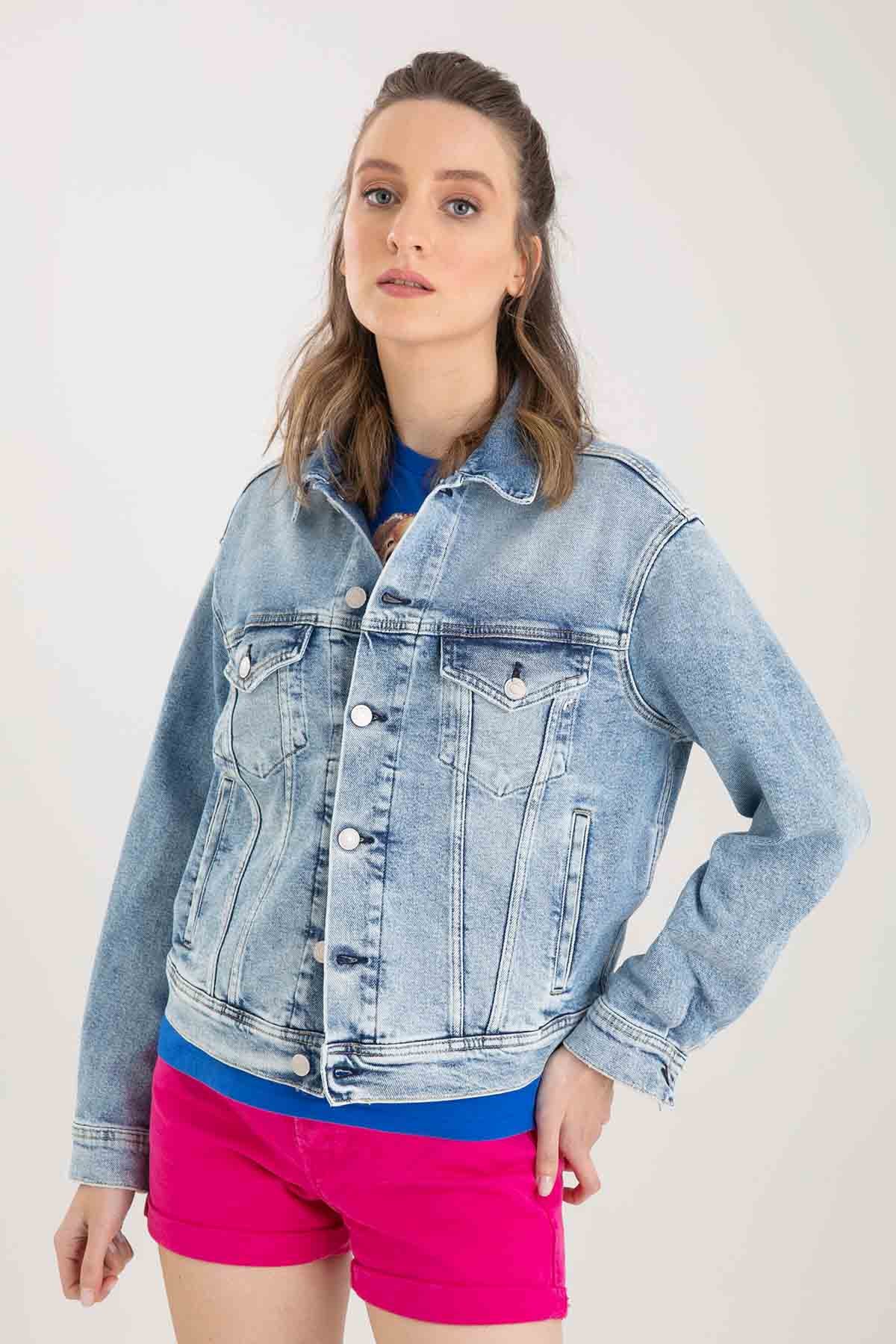 Replay Yıkamalı Jean Ceket-Libas Trendy Fashion Store