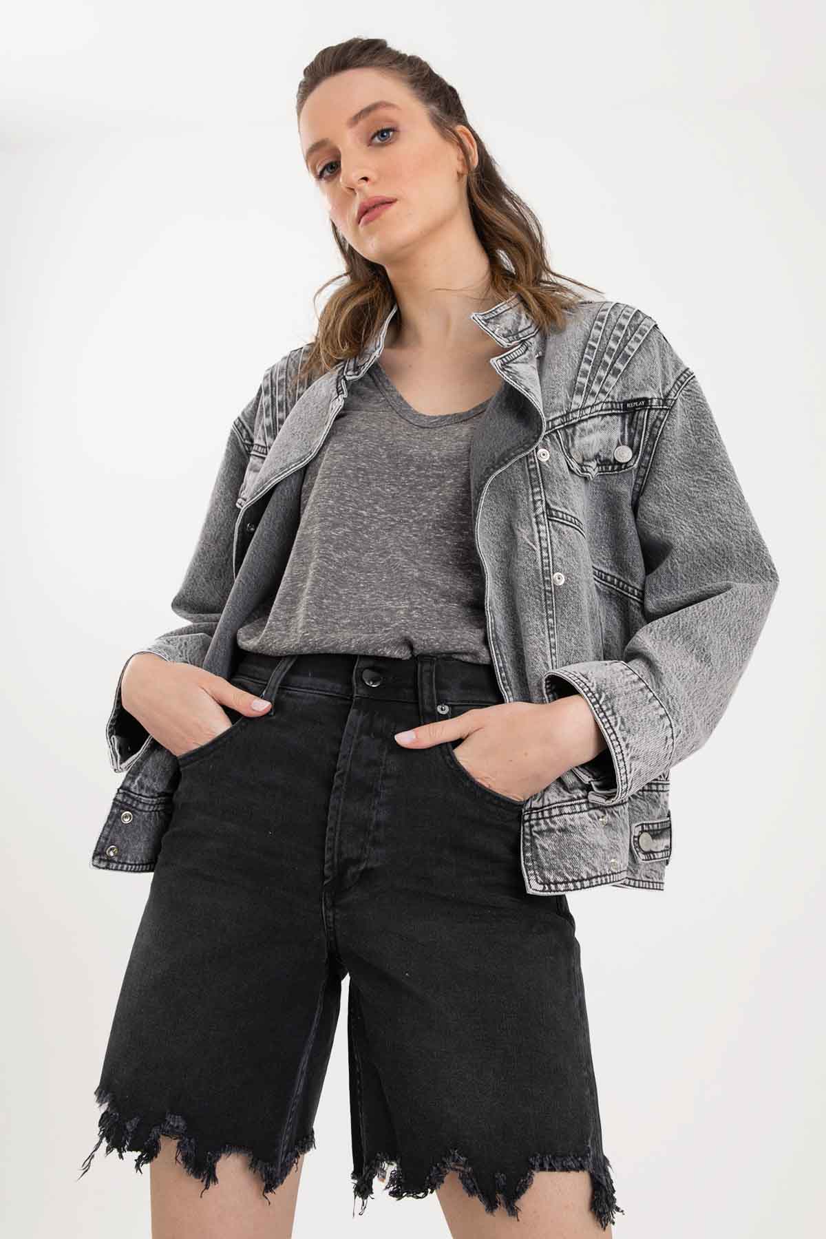 Replay Vintage Jean Ceket-Libas Trendy Fashion Store