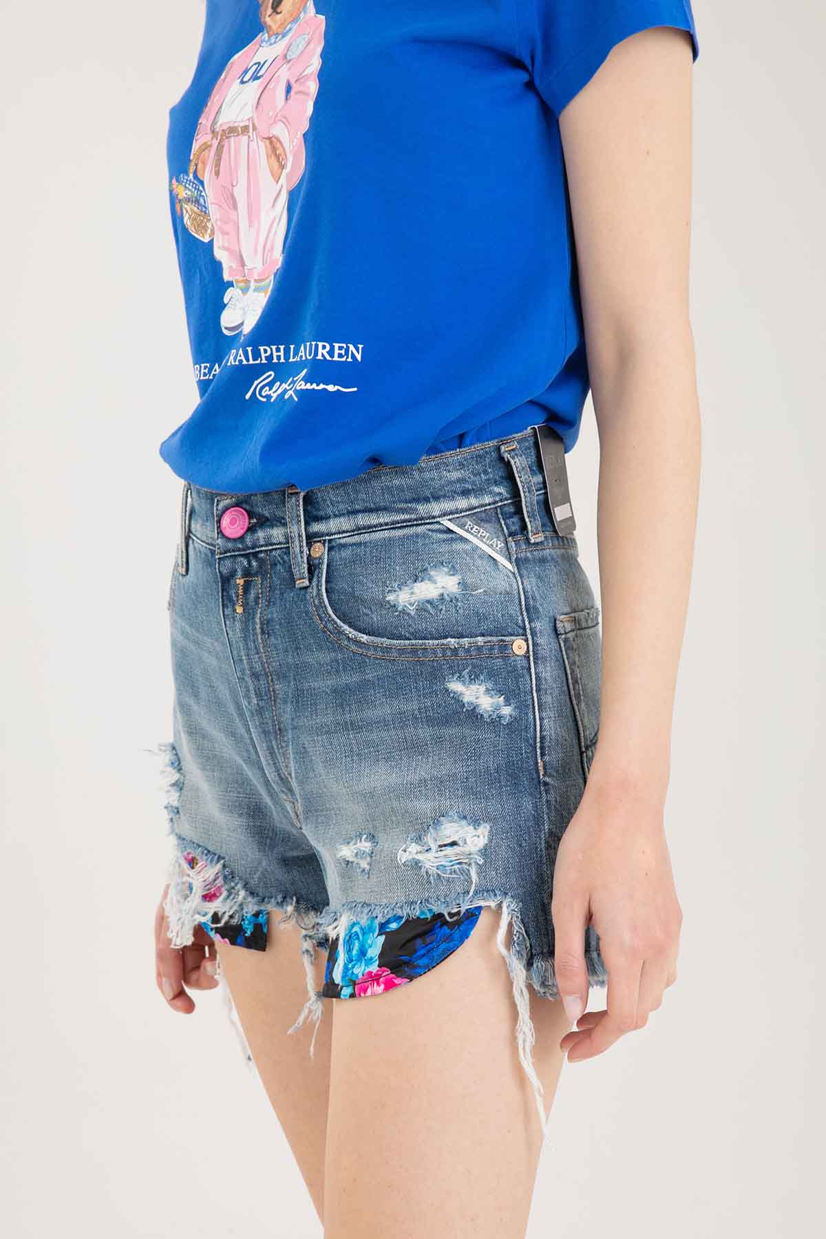 Replay Yırtık Detaylı Jean Şort-Libas Trendy Fashion Store