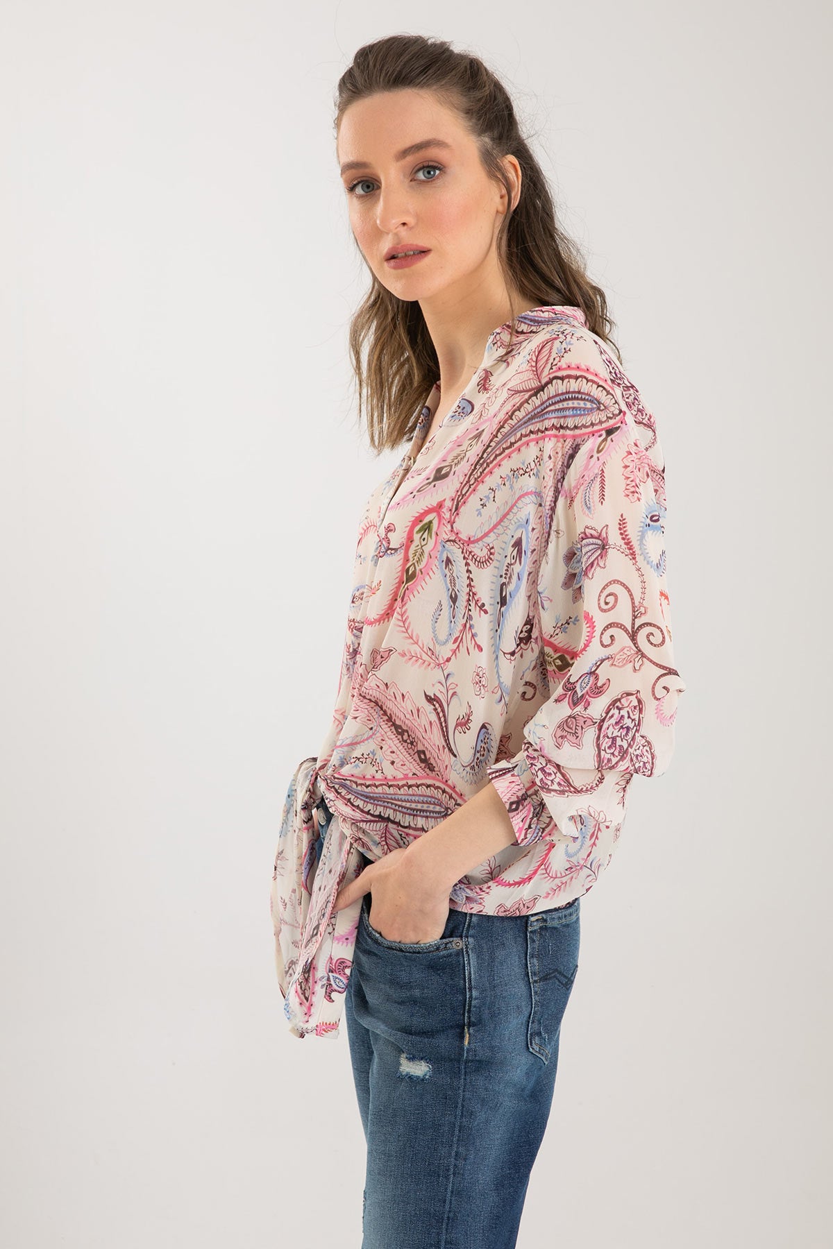 Replay Önden Bağlamalı Gömlek-Libas Trendy Fashion Store