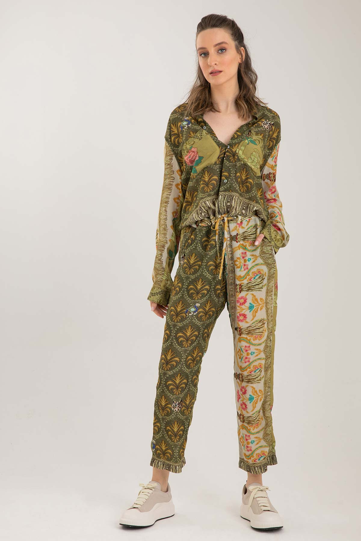 Replay Belden Bağcıklı Desenli Tulum-Libas Trendy Fashion Store