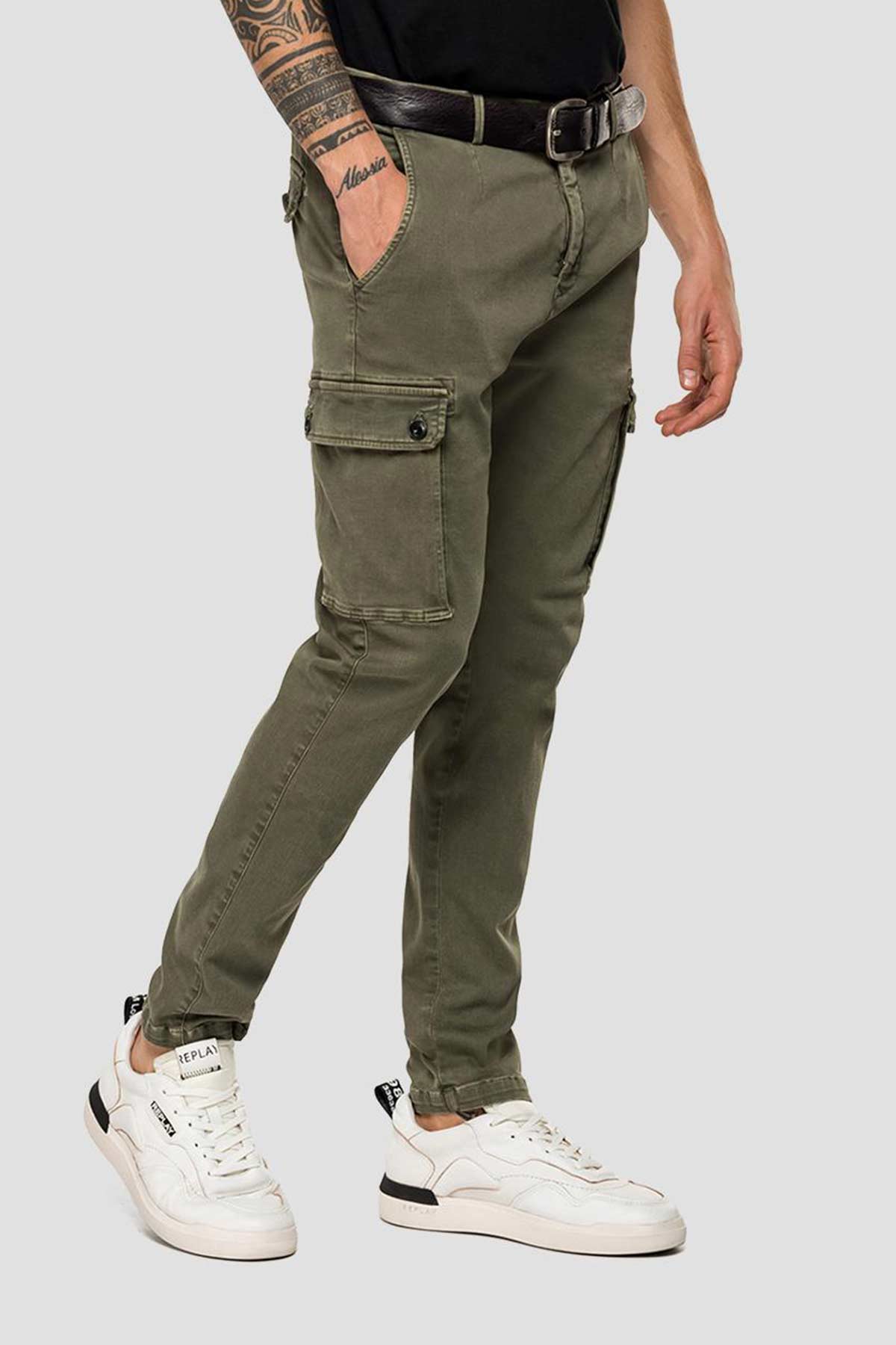 Replay Jaan Hyperflex Kargo Pantolon-Libas Trendy Fashion Store