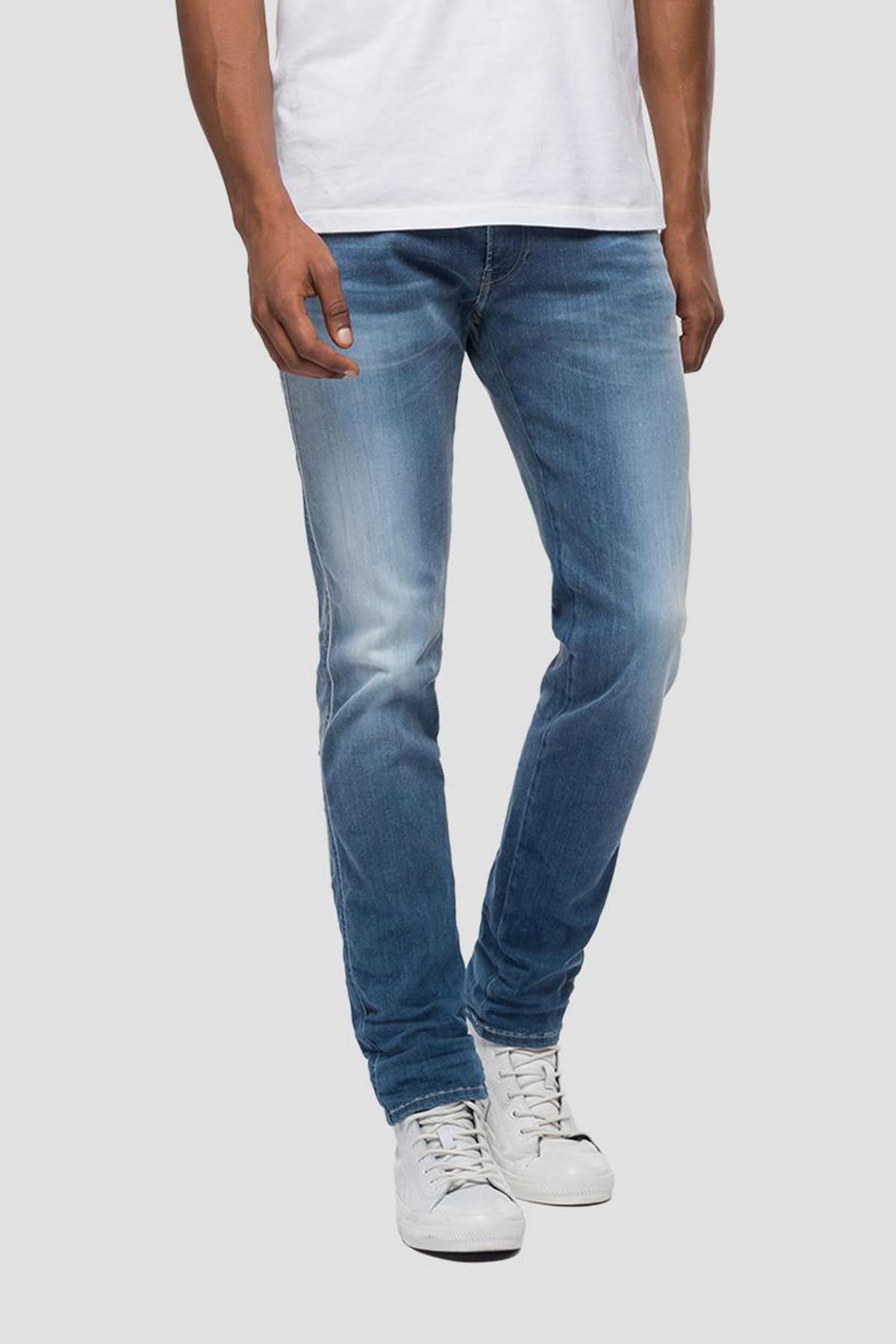 Replay Anbass Hyperflex Re-Used Slim Fit Jeans-Libas Trendy Fashion Store