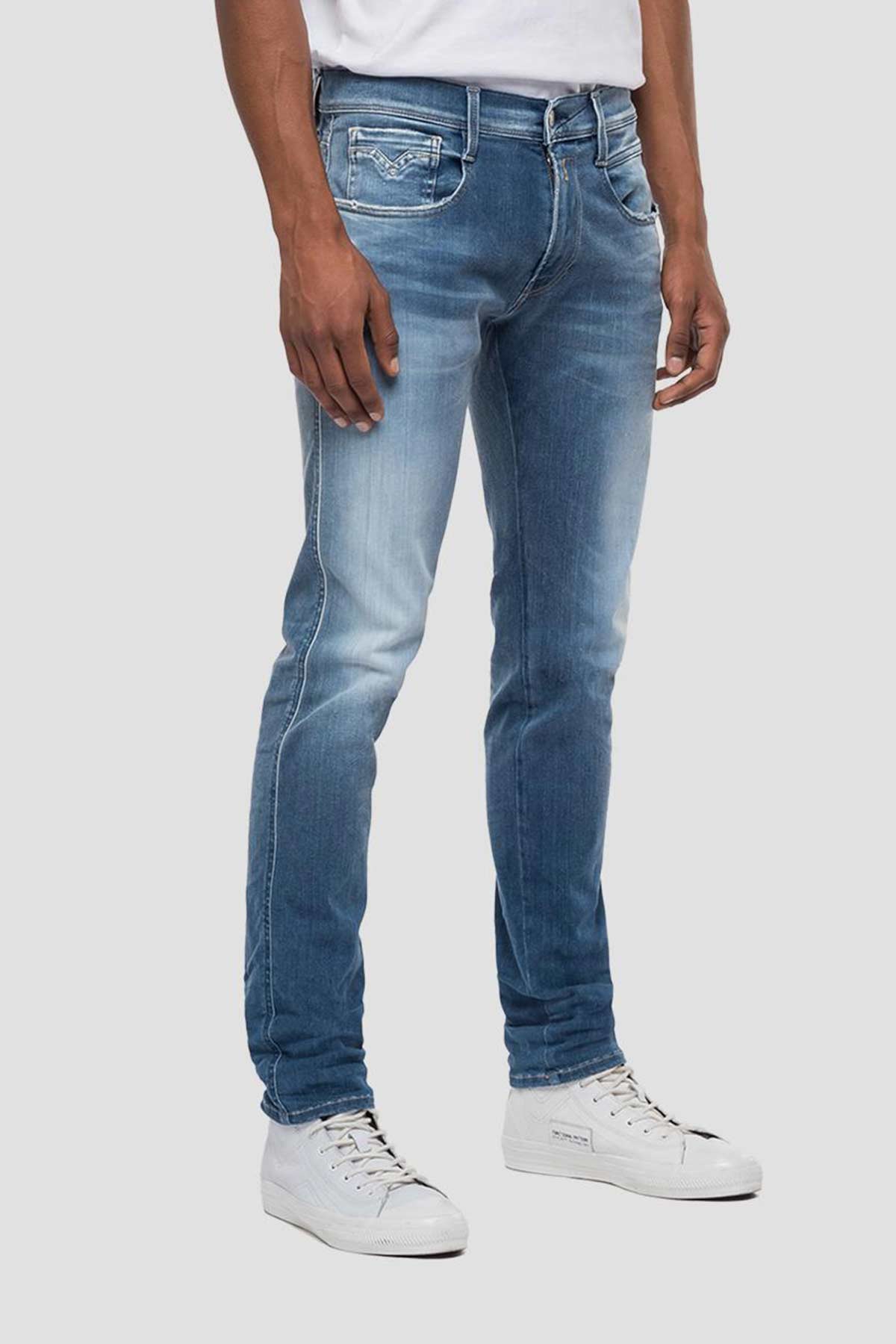 Replay Anbass Hyperflex Re-Used Slim Fit Jeans-Libas Trendy Fashion Store
