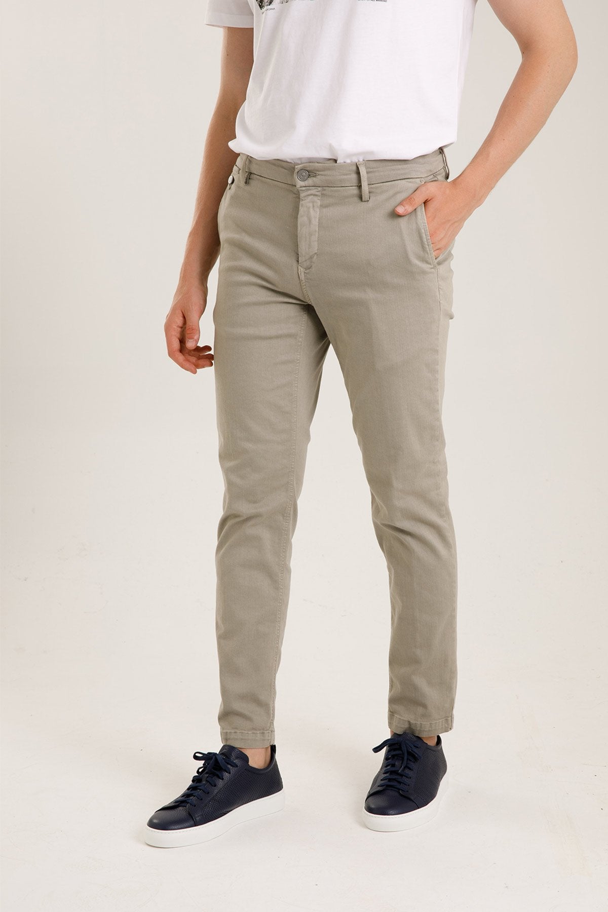 Replay Hyperflex Extra Light Chino Benni Regular Fit Pantolon-Libas Trendy Fashion Store