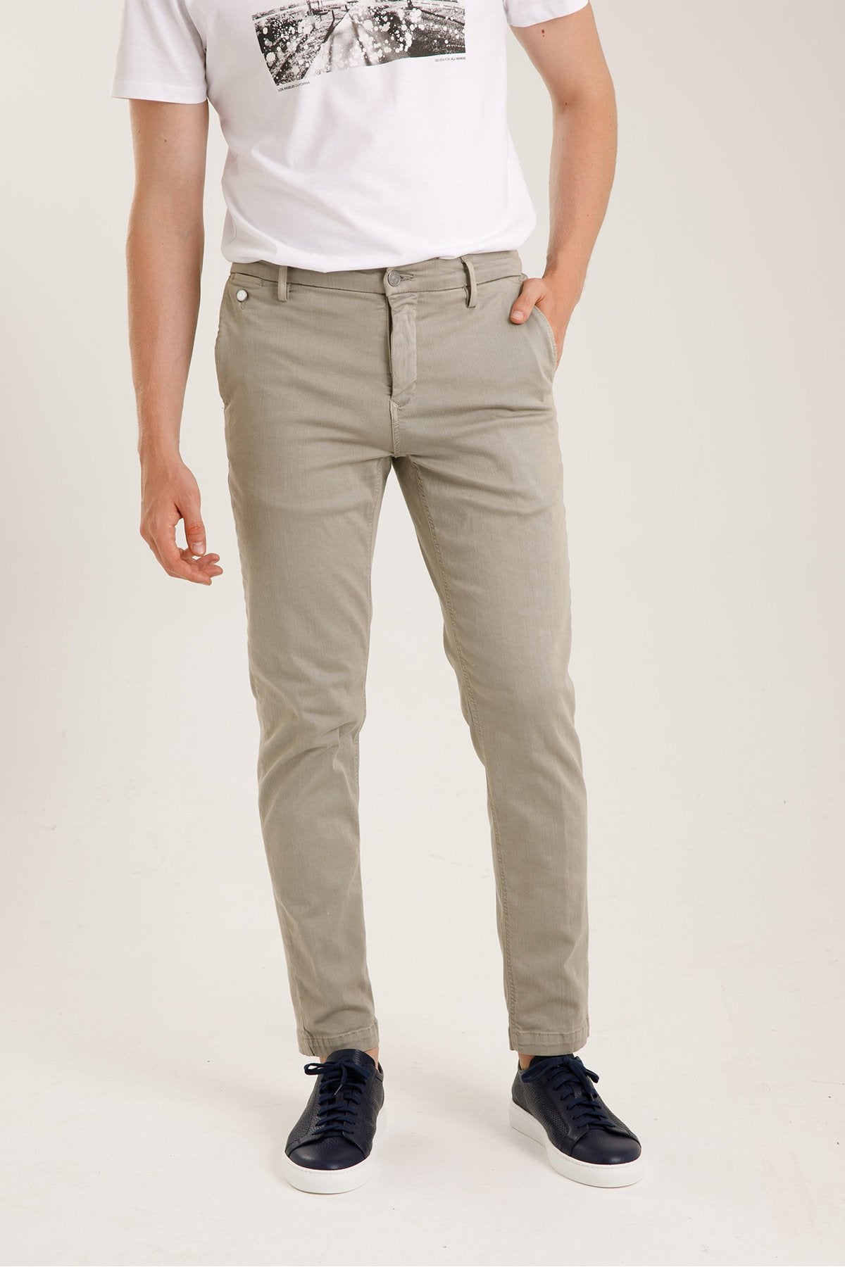Replay Hyperflex Extra Light Chino Benni Regular Fit Pantolon-Libas Trendy Fashion Store