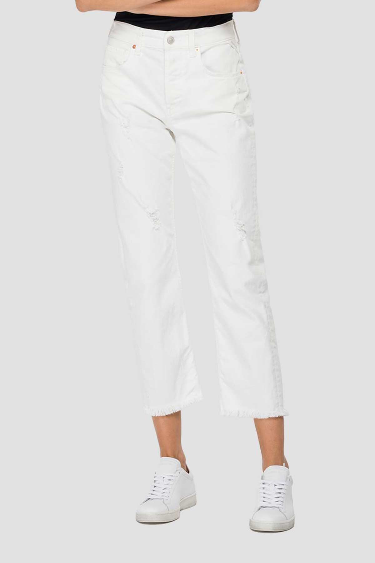 Replay Majike Yüksek Bel Straight Crop Paça Jeans-Libas Trendy Fashion Store