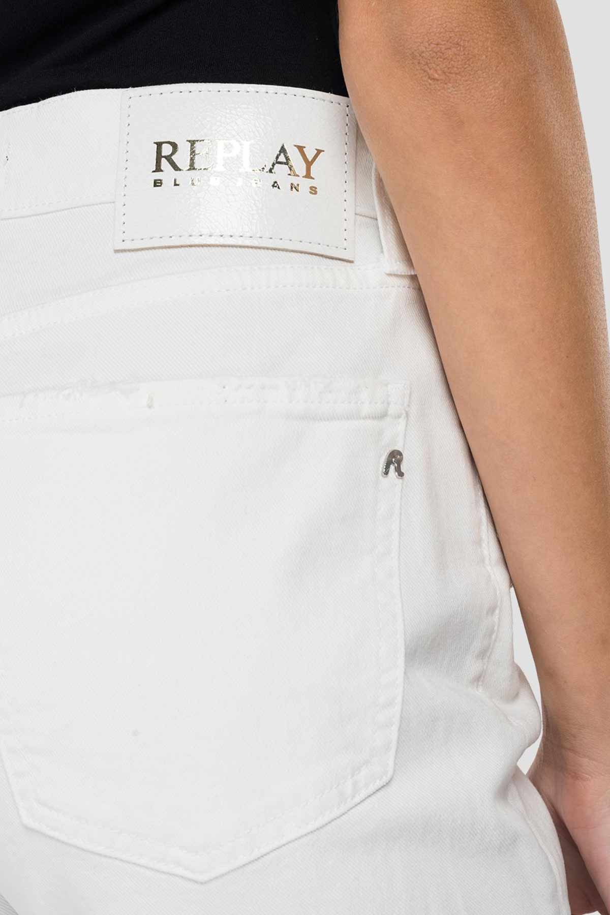 Replay Majike Yüksek Bel Straight Crop Paça Jeans-Libas Trendy Fashion Store