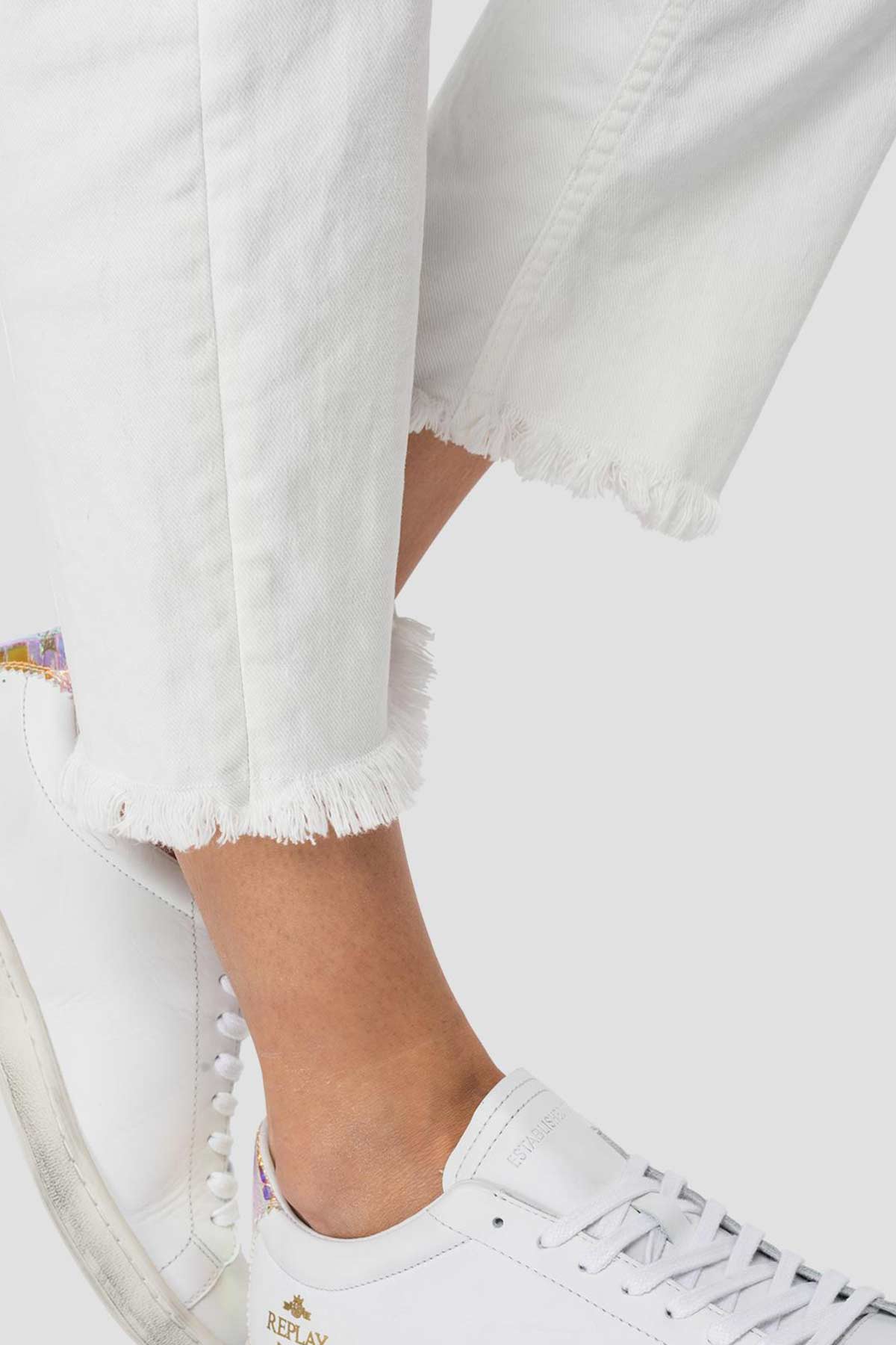 Replay Majike Yüksek Bel Straight Crop Paça Jeans-Libas Trendy Fashion Store