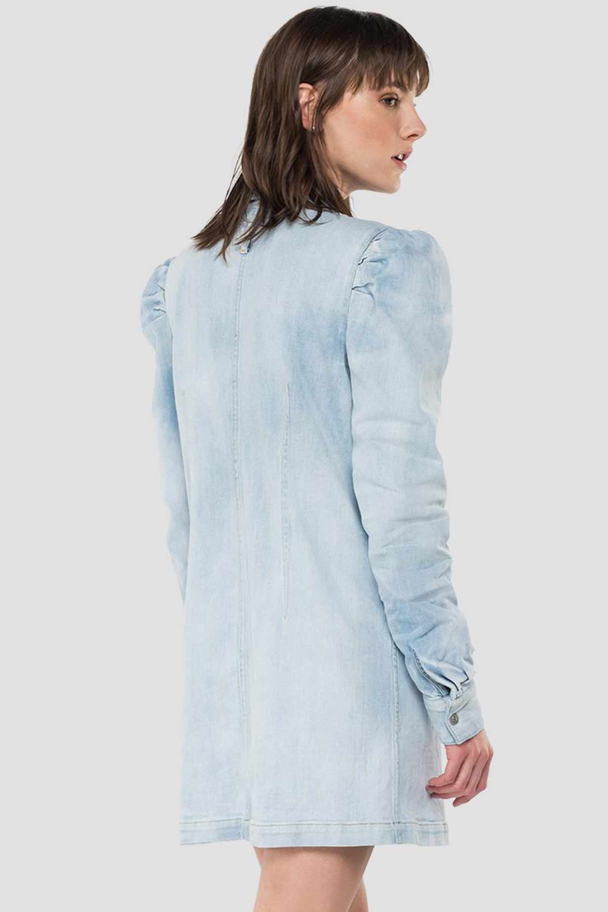 Replay Balon Kollu Mini Denim Elbise-Libas Trendy Fashion Store