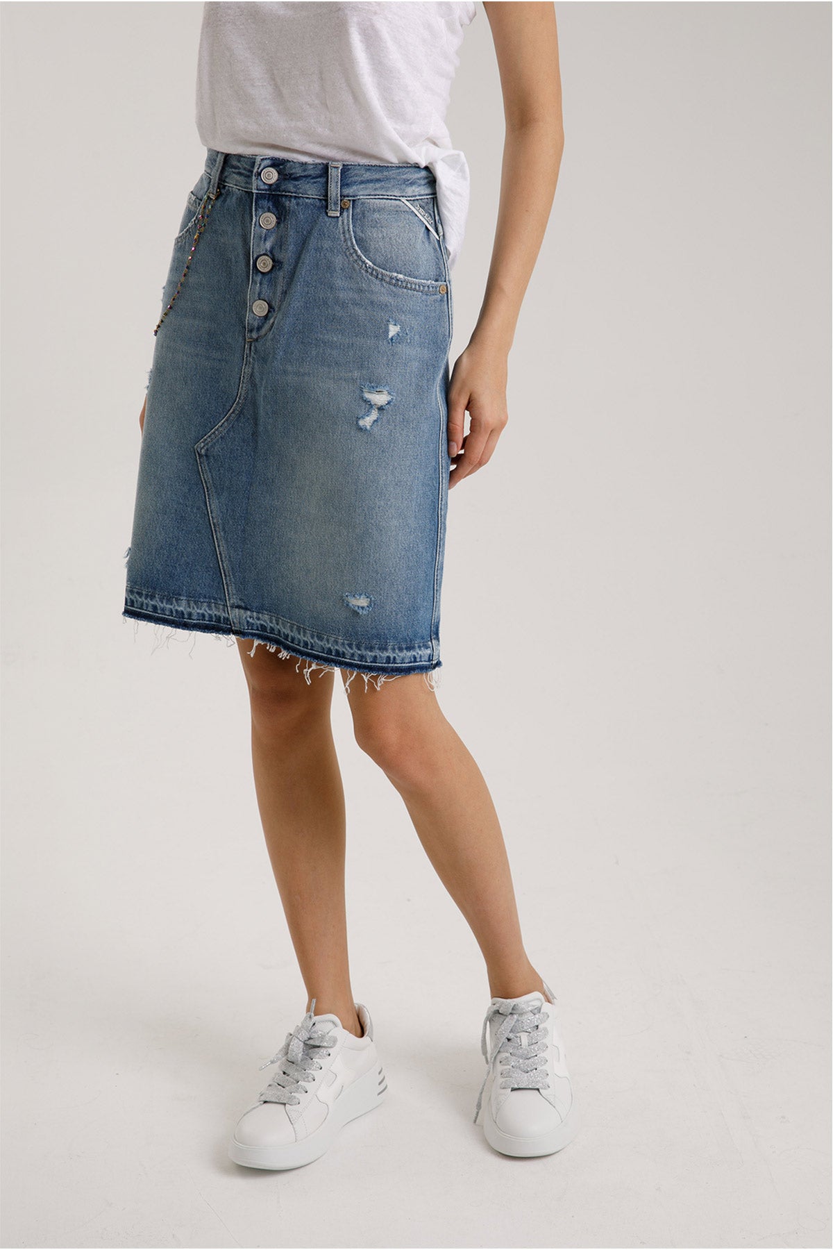 Replay Diz Üstü Denim Etek-Libas Trendy Fashion Store