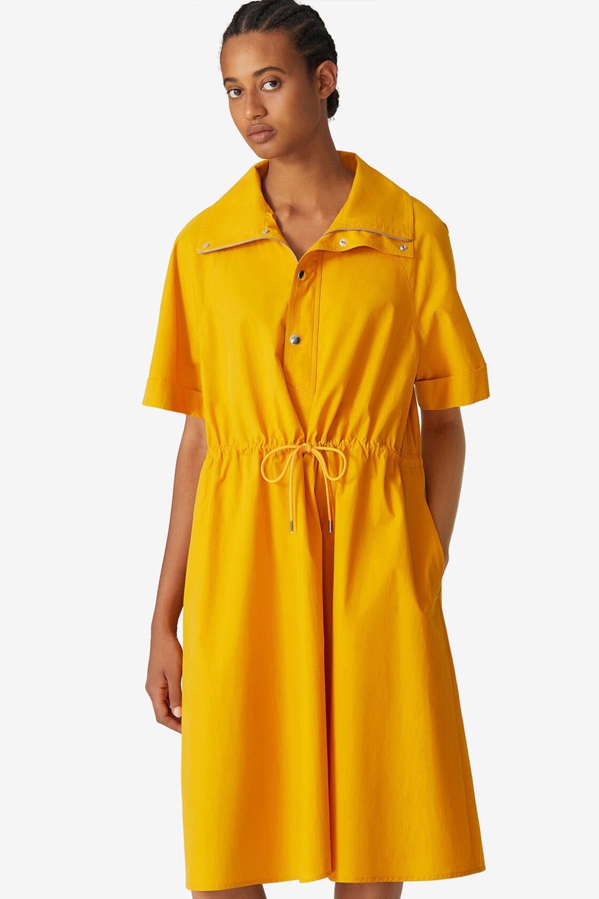 Kenzo Belden Büzgülü Midi Boy Elbise-Libas Trendy Fashion Store