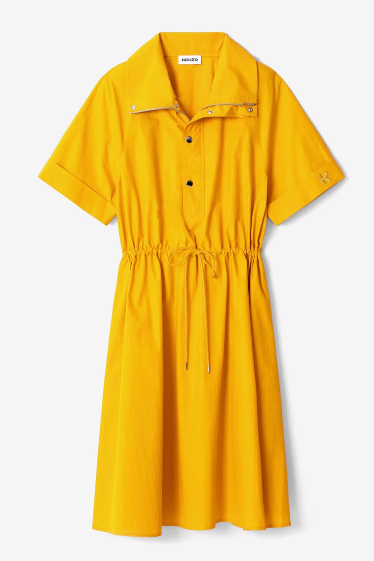 Kenzo Belden Büzgülü Midi Boy Elbise-Libas Trendy Fashion Store