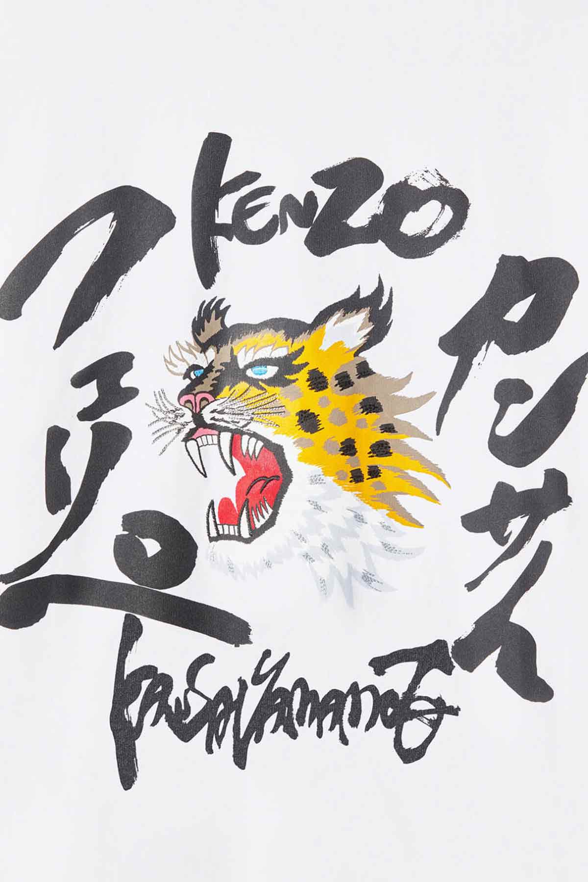 Kenzo Bol Kesim Çita Logolu T-shirt-Libas Trendy Fashion Store