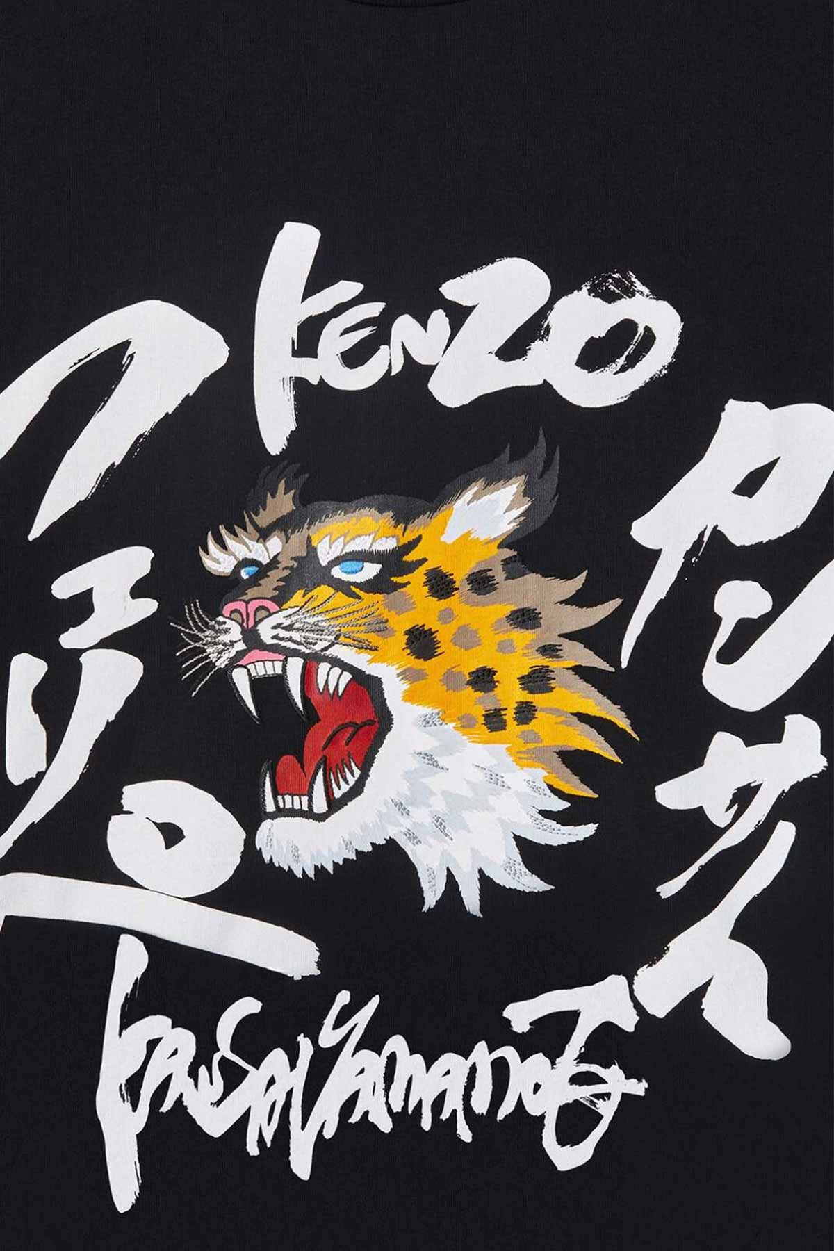 Kenzo Bol Kesim Çita Logolu T-shirt-Libas Trendy Fashion Store