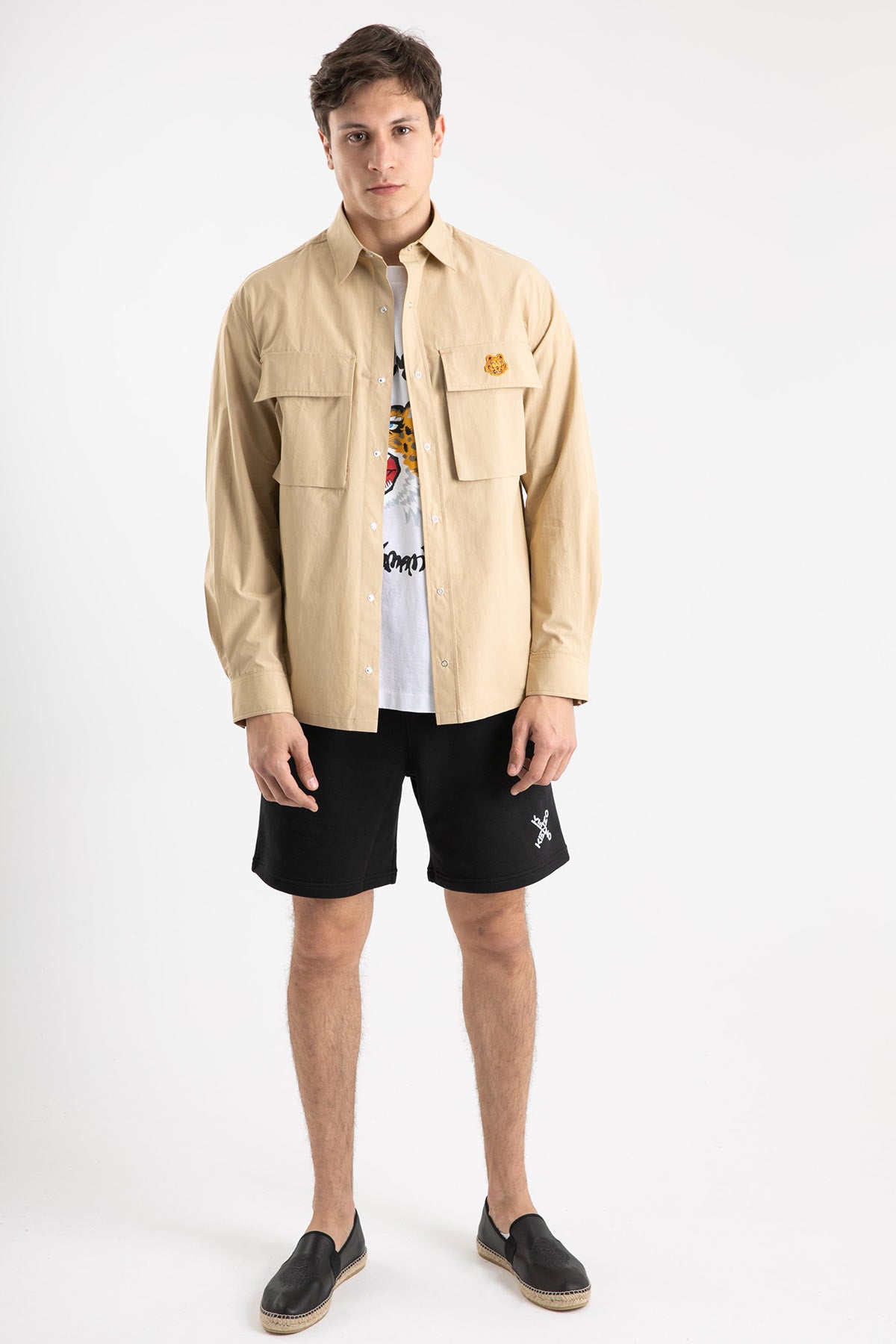 Kenzo Çıtçıt Düğmeli Kapaklı Cepli Gömlek-Libas Trendy Fashion Store