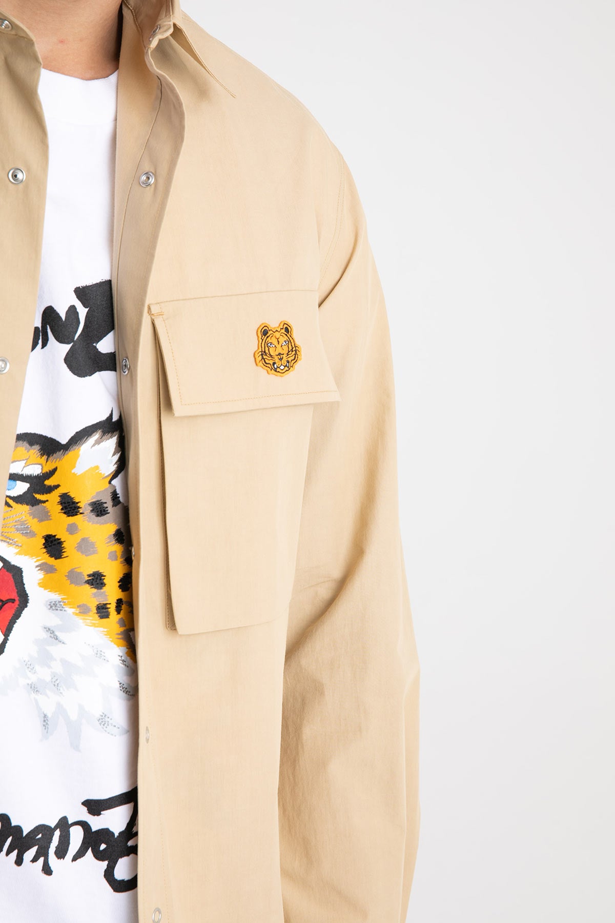 Kenzo Çıtçıt Düğmeli Kapaklı Cepli Gömlek-Libas Trendy Fashion Store