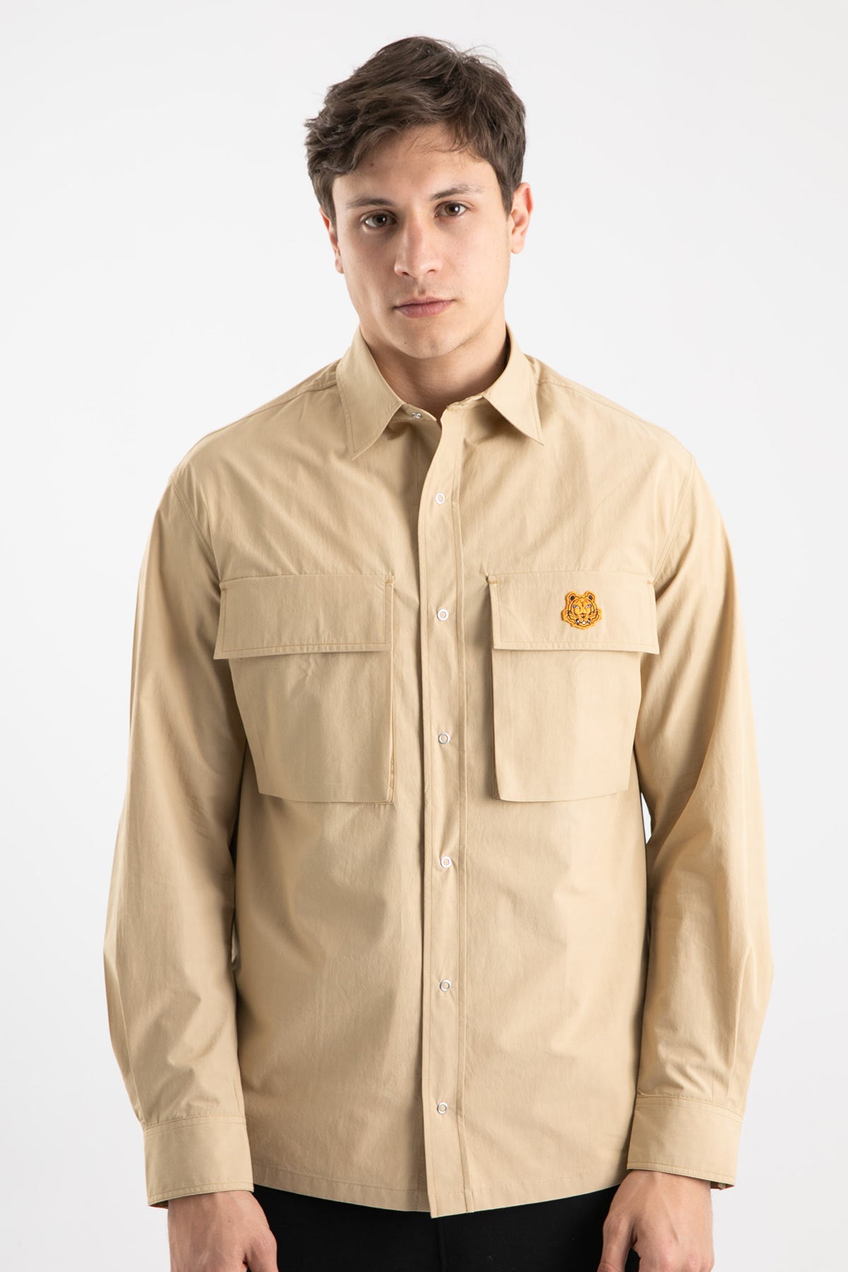 Kenzo Çıtçıt Düğmeli Kapaklı Cepli Gömlek-Libas Trendy Fashion Store