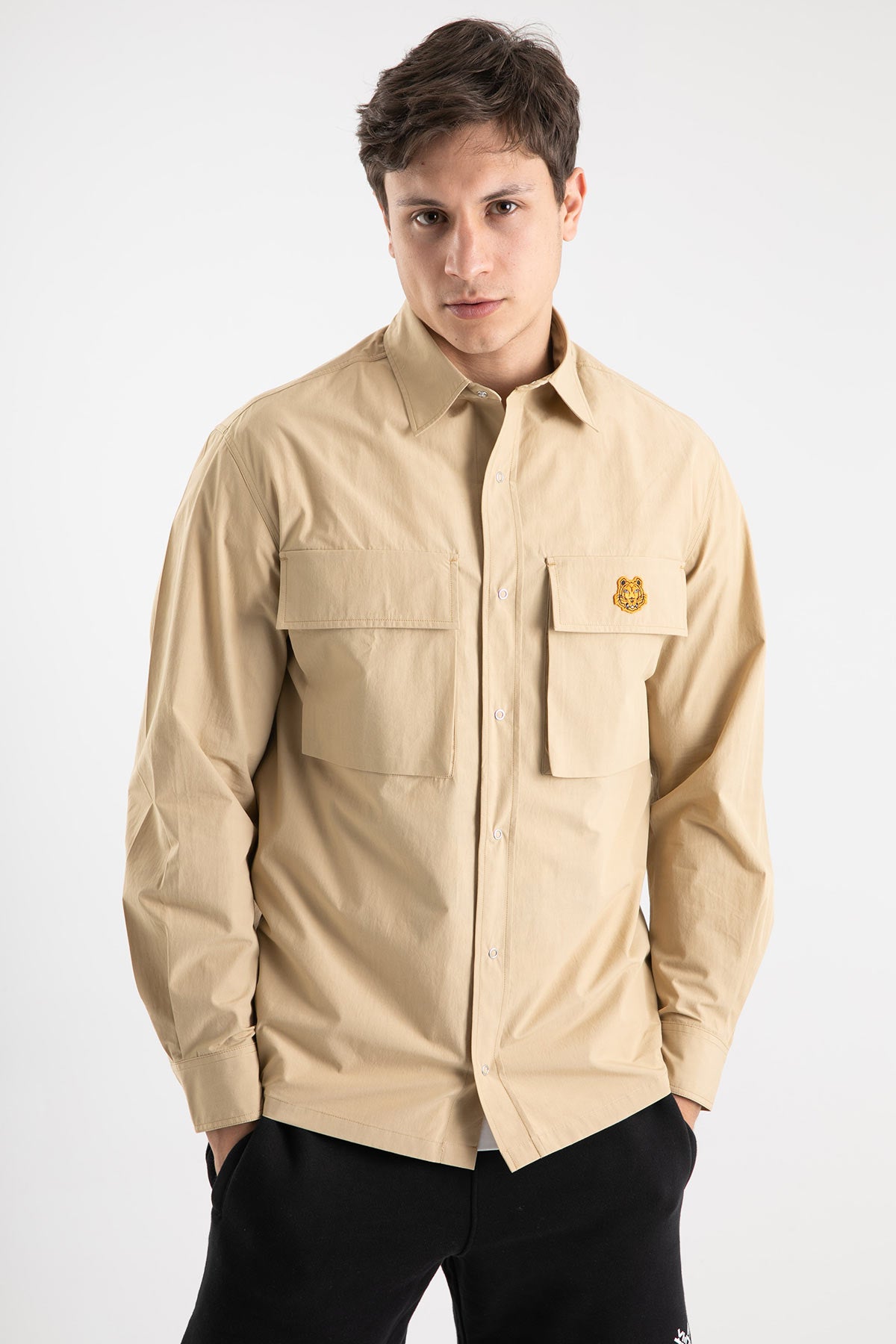 Kenzo Çıtçıt Düğmeli Kapaklı Cepli Gömlek-Libas Trendy Fashion Store