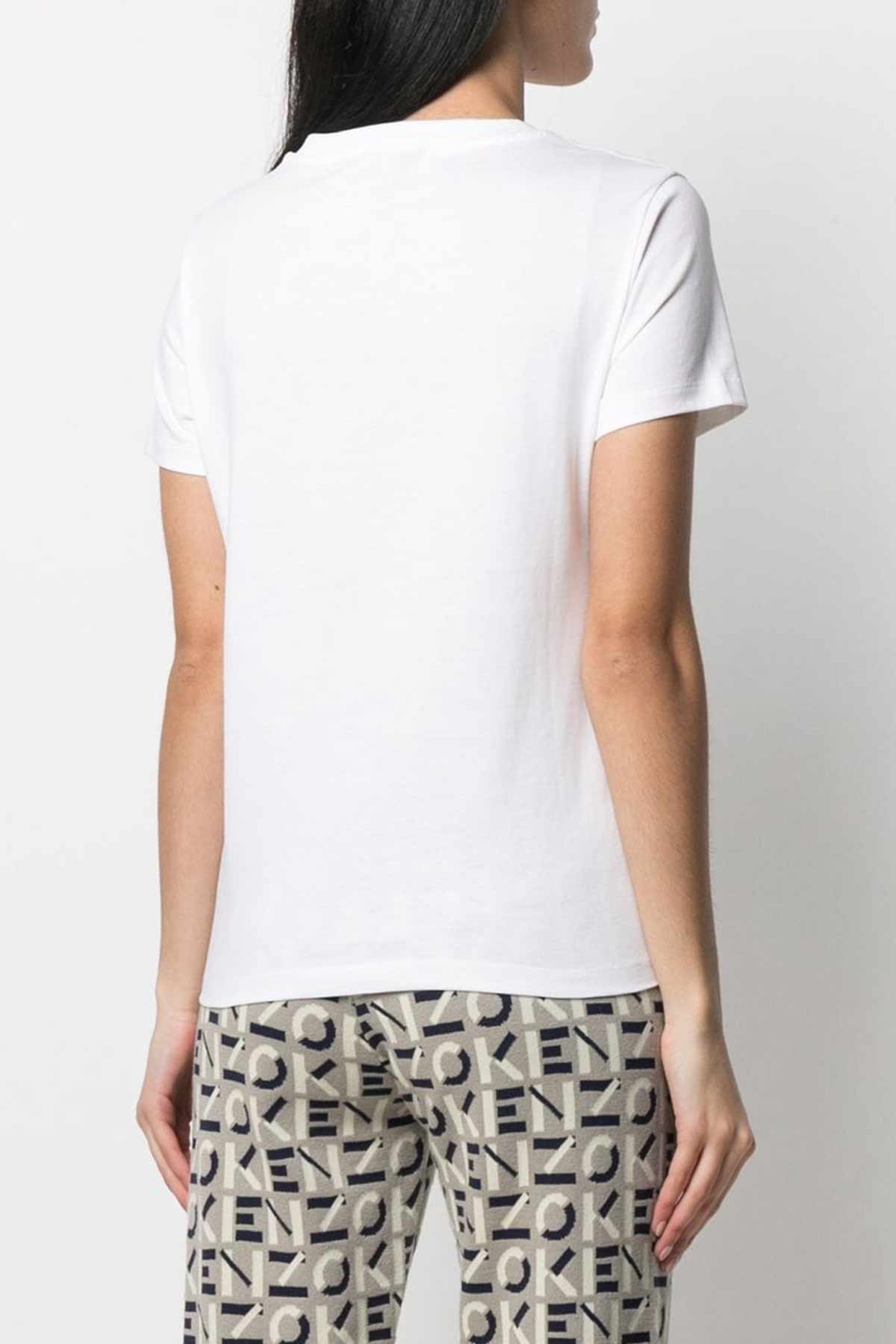 Kenzo Kaplan Logolu Yuvarlak Yaka T-shirt-Libas Trendy Fashion Store