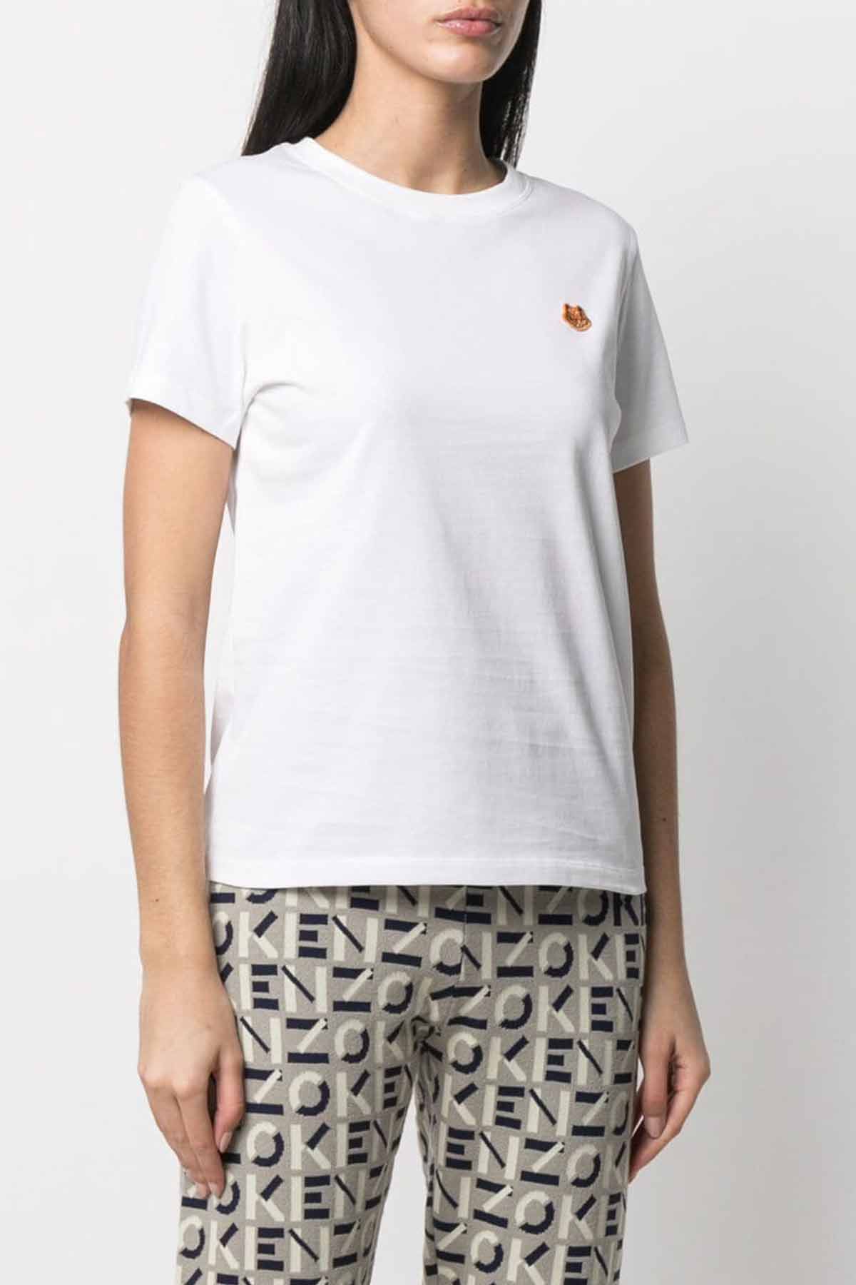 Kenzo Kaplan Logolu Yuvarlak Yaka T-shirt-Libas Trendy Fashion Store