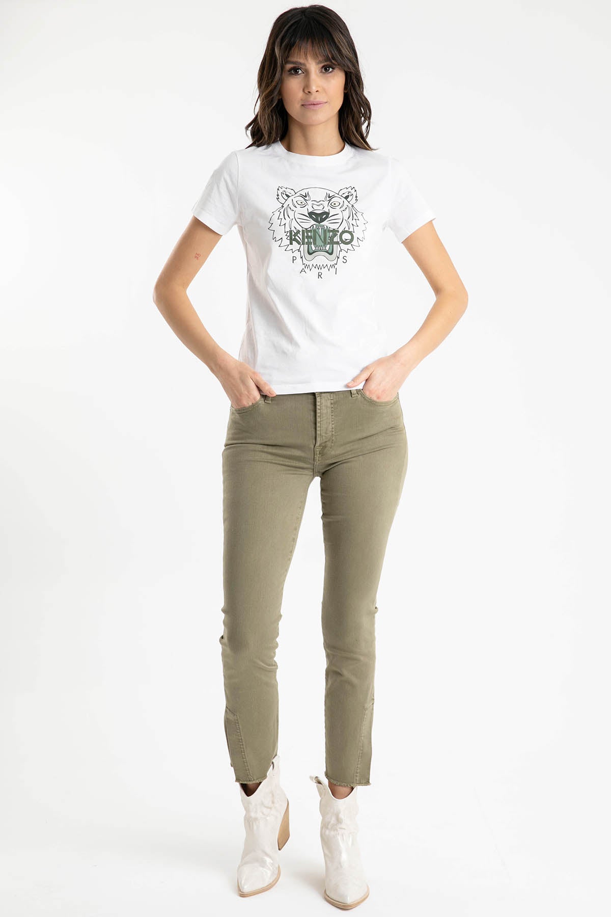 Kenzo Kaplan Logolu T-shirt-Libas Trendy Fashion Store