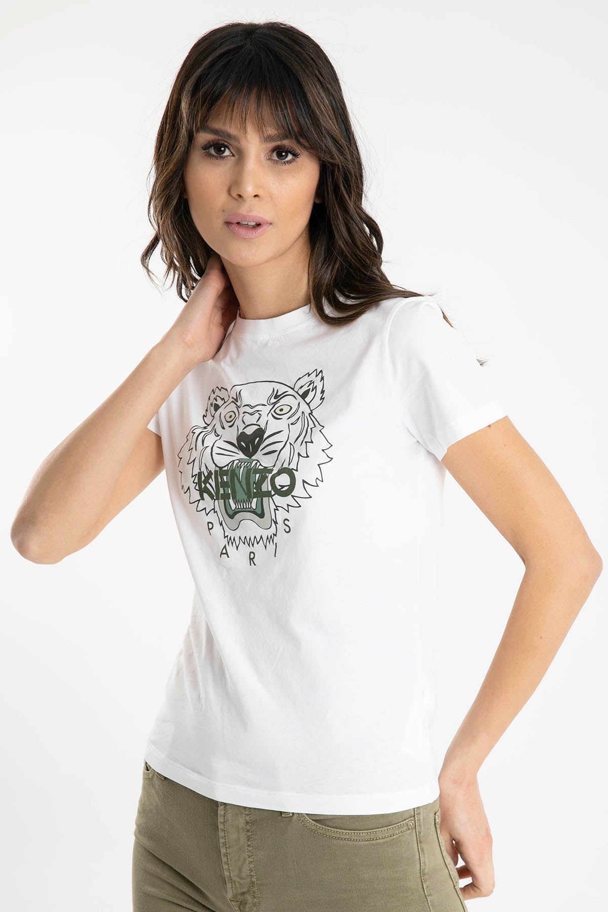 Kenzo Kaplan Logolu T-shirt-Libas Trendy Fashion Store