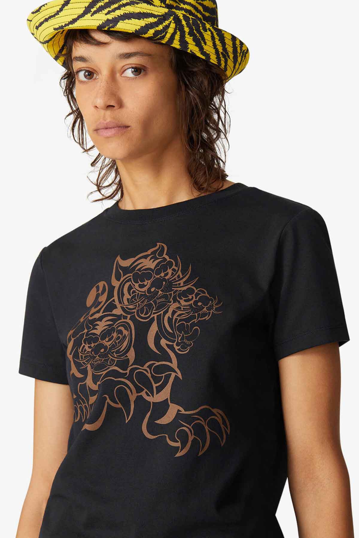Kenzo Kaplan Logolu T-shirt-Libas Trendy Fashion Store