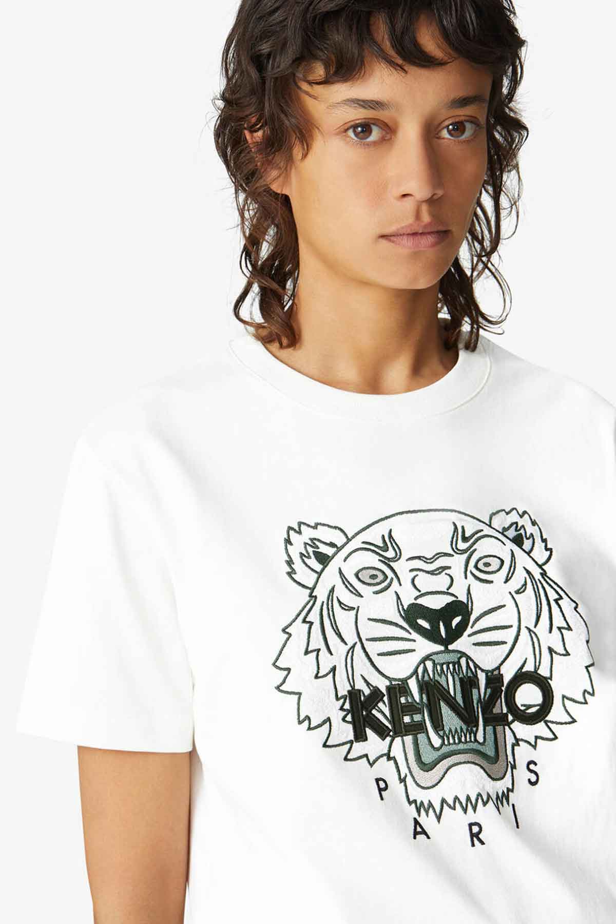 Kenzo Kaplan Logolu Bol Kesim T-shirt-Libas Trendy Fashion Store
