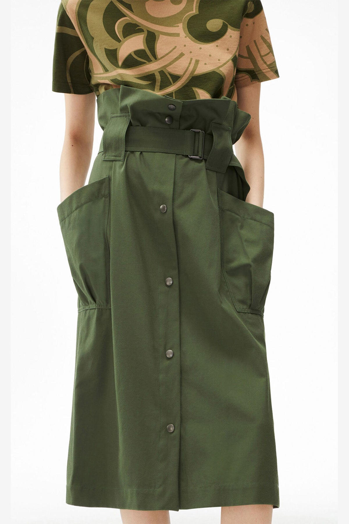 Kenzo Büyük Spor Cepli Midi Etek-Libas Trendy Fashion Store