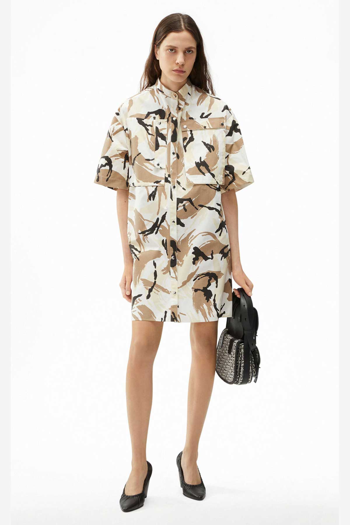 Kenzo Tropic Camo Desenli Elbise-Libas Trendy Fashion Store